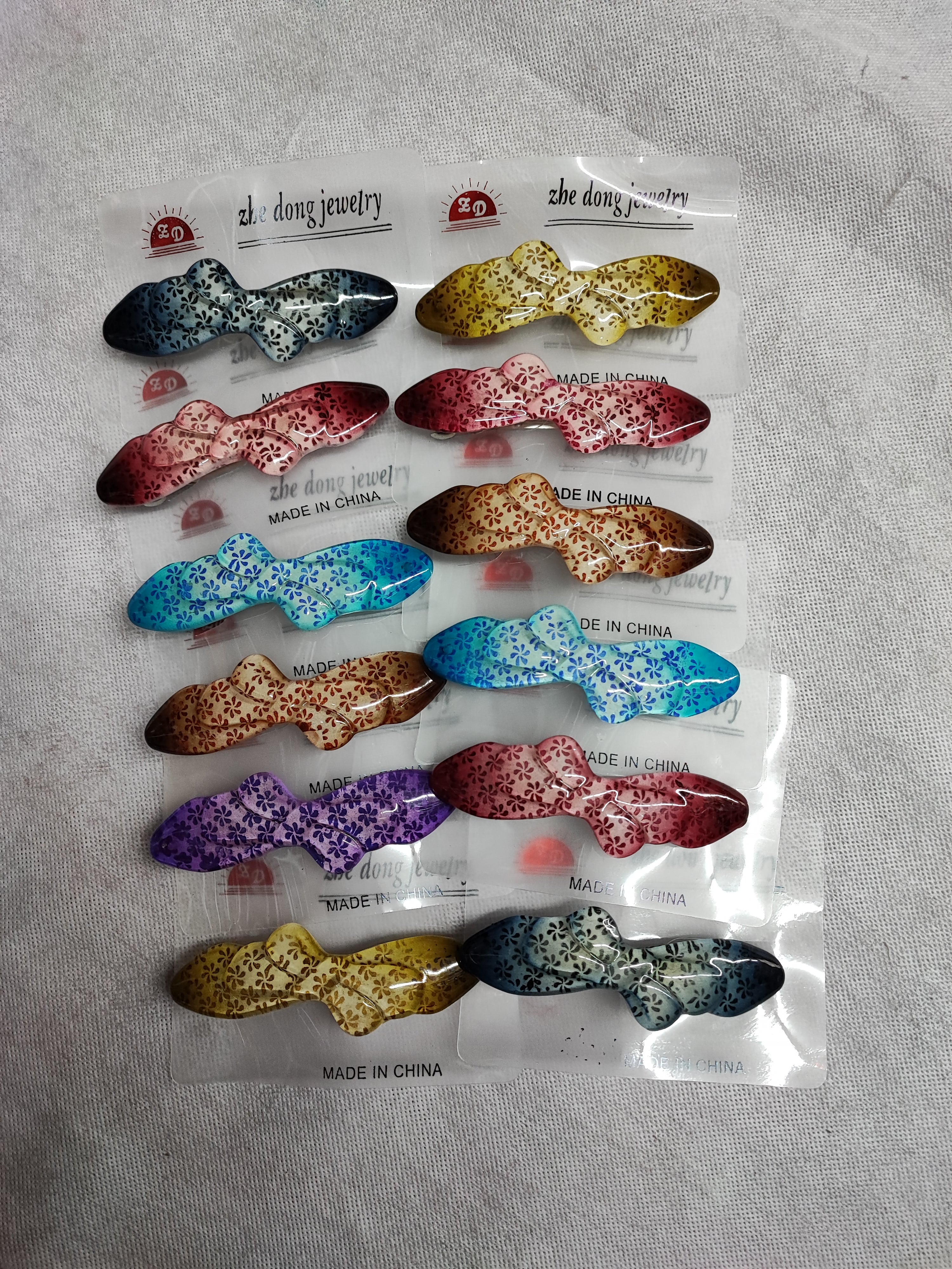 Barrette pince cheveux clip (2x12)