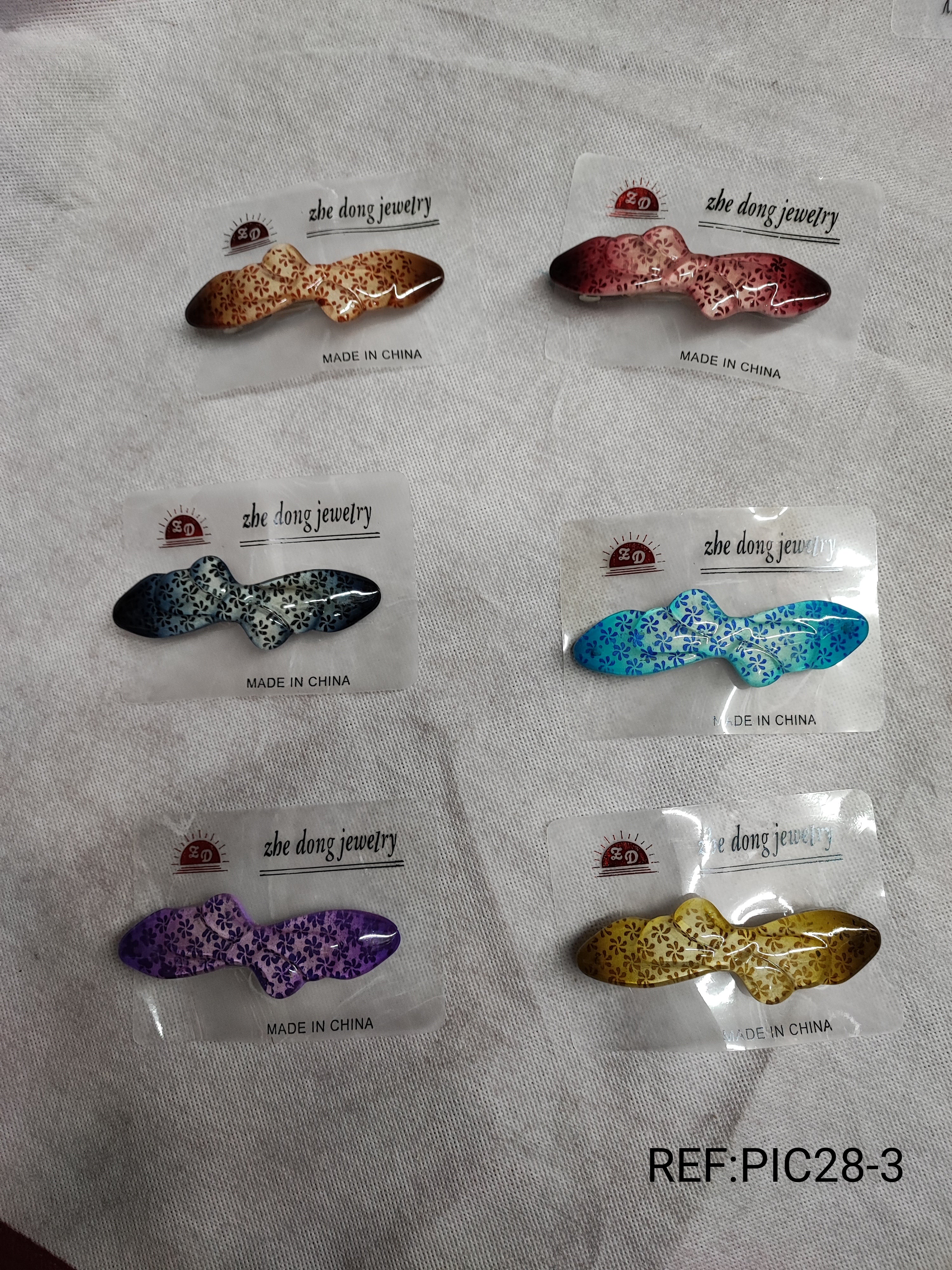 Barrette pince cheveux clip (2x12)