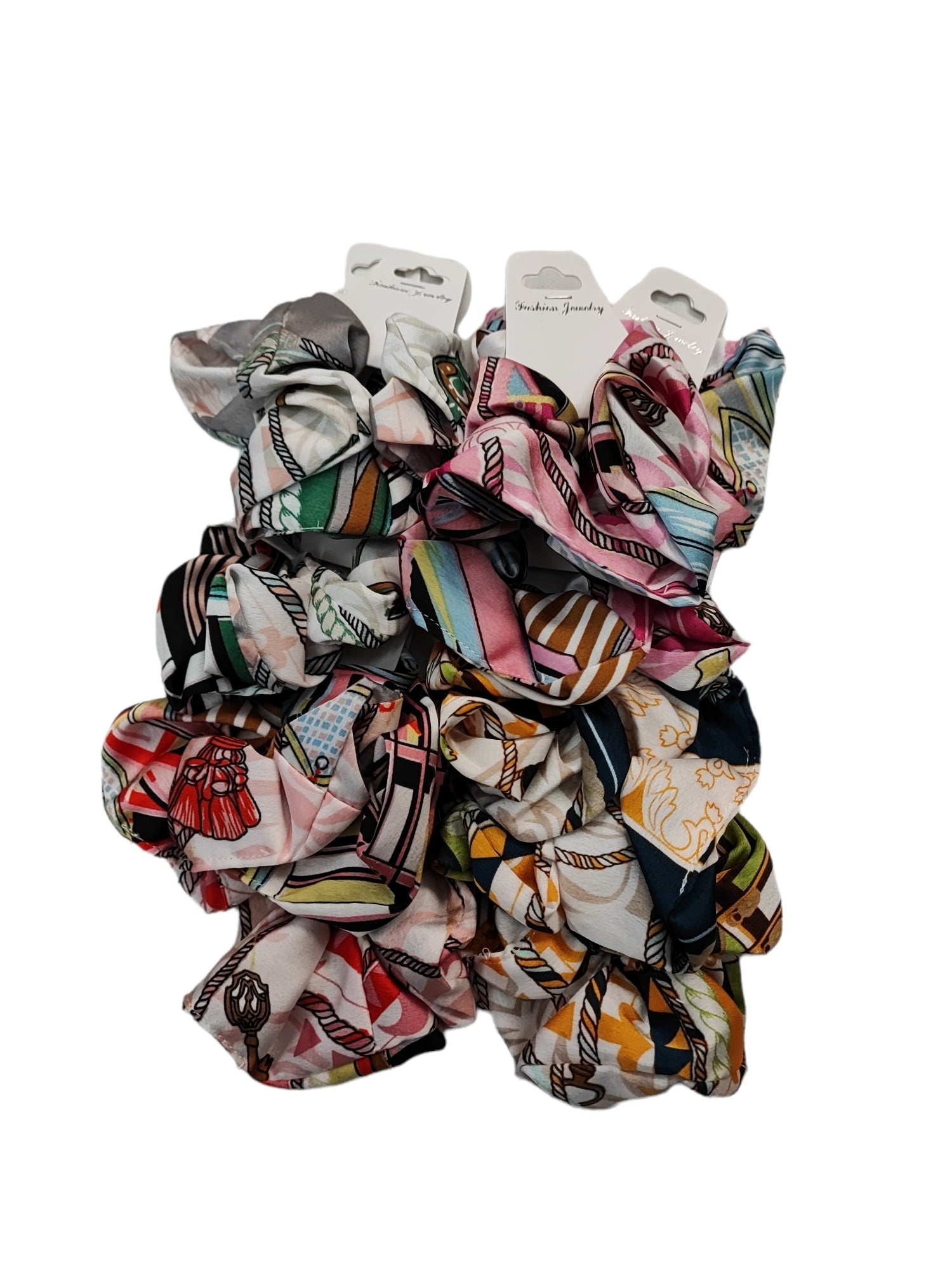 Chouchou Scrunchie élastique froufrou (x12)