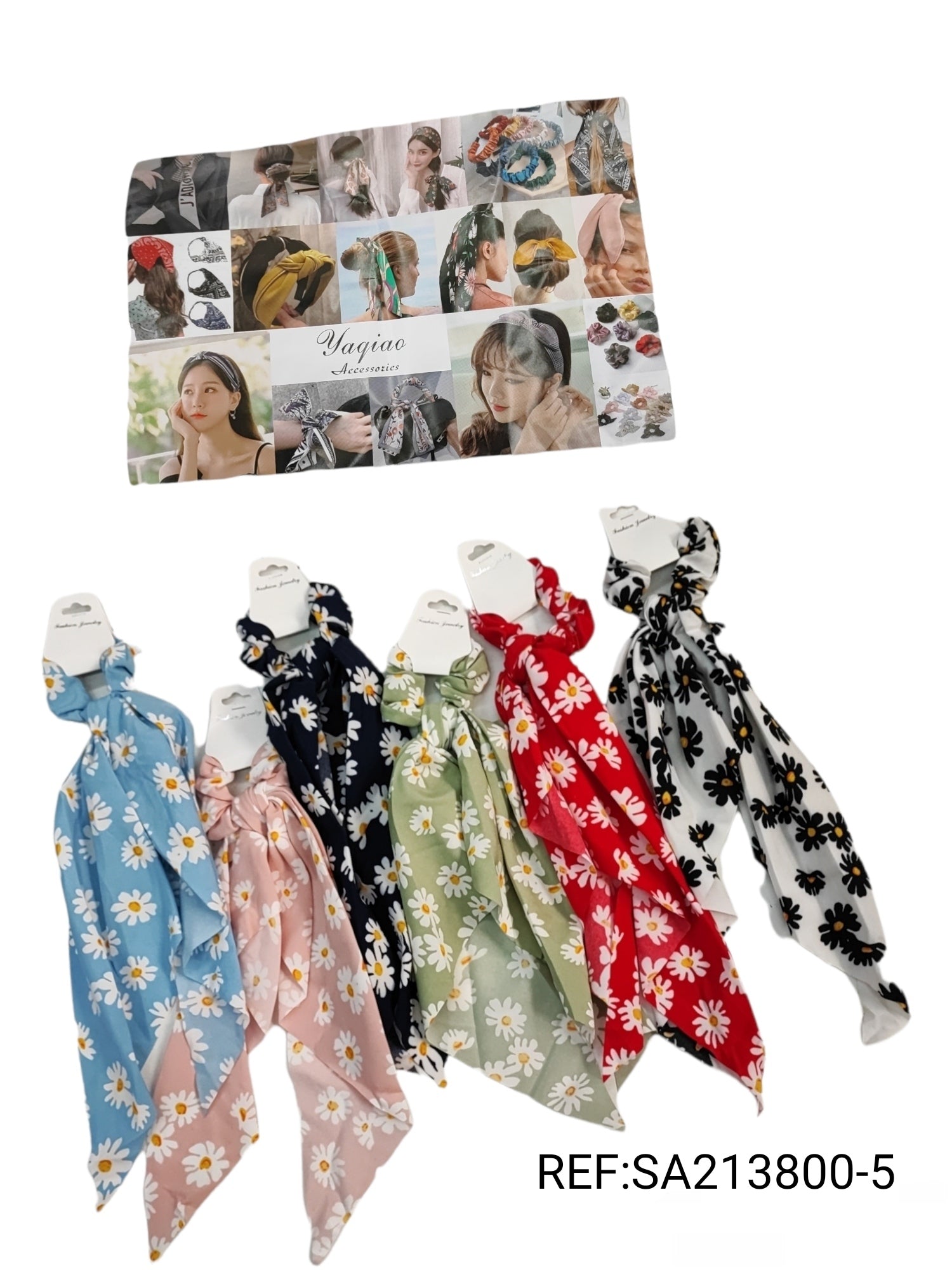 Chouchou motif Marguerite (x12)