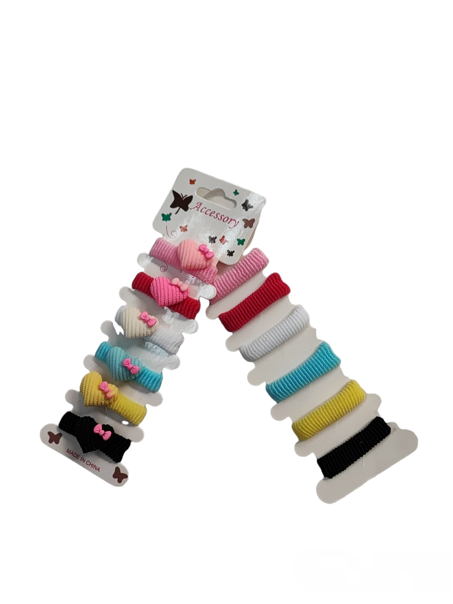 Plaque de 6 Élastiques Chouchou enfant (x12)