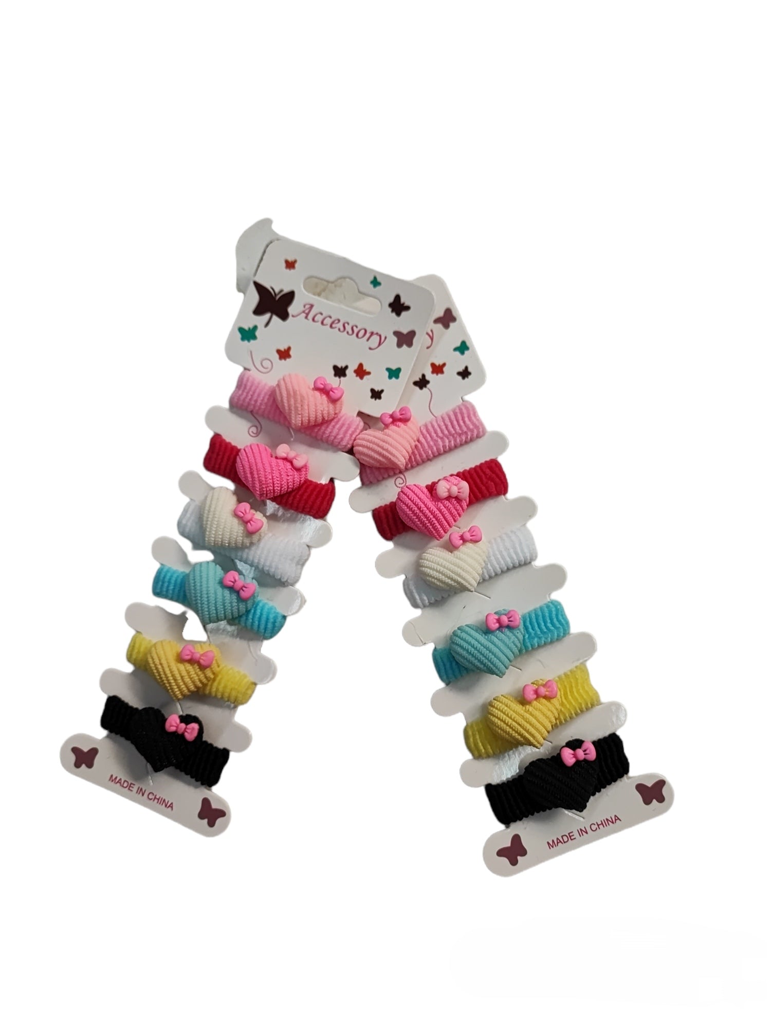 Plaque de 6 Élastiques Chouchou enfant (x12)