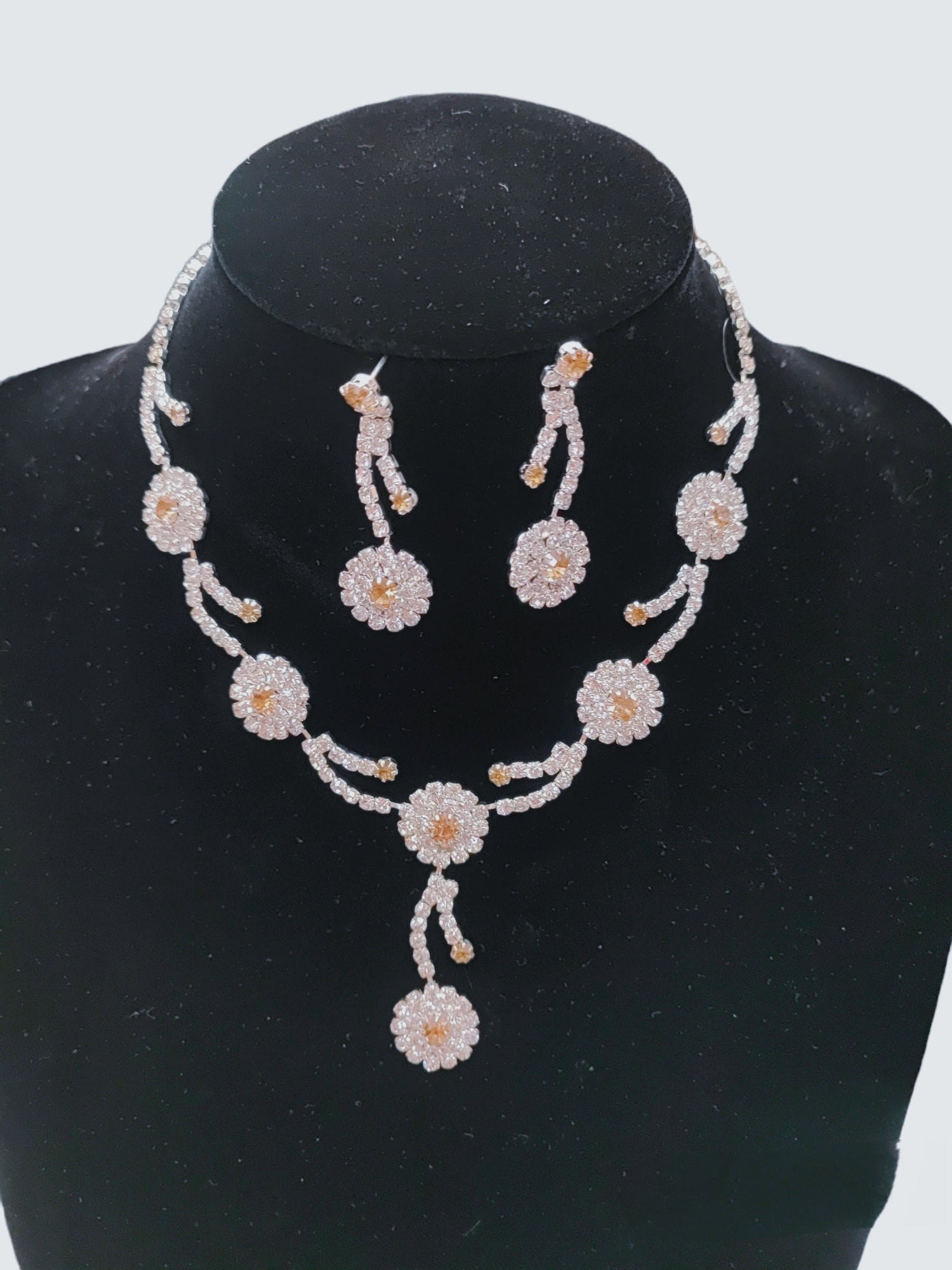 MARIAGE - Parure Alix (Collier + Boucles d'oreilles)