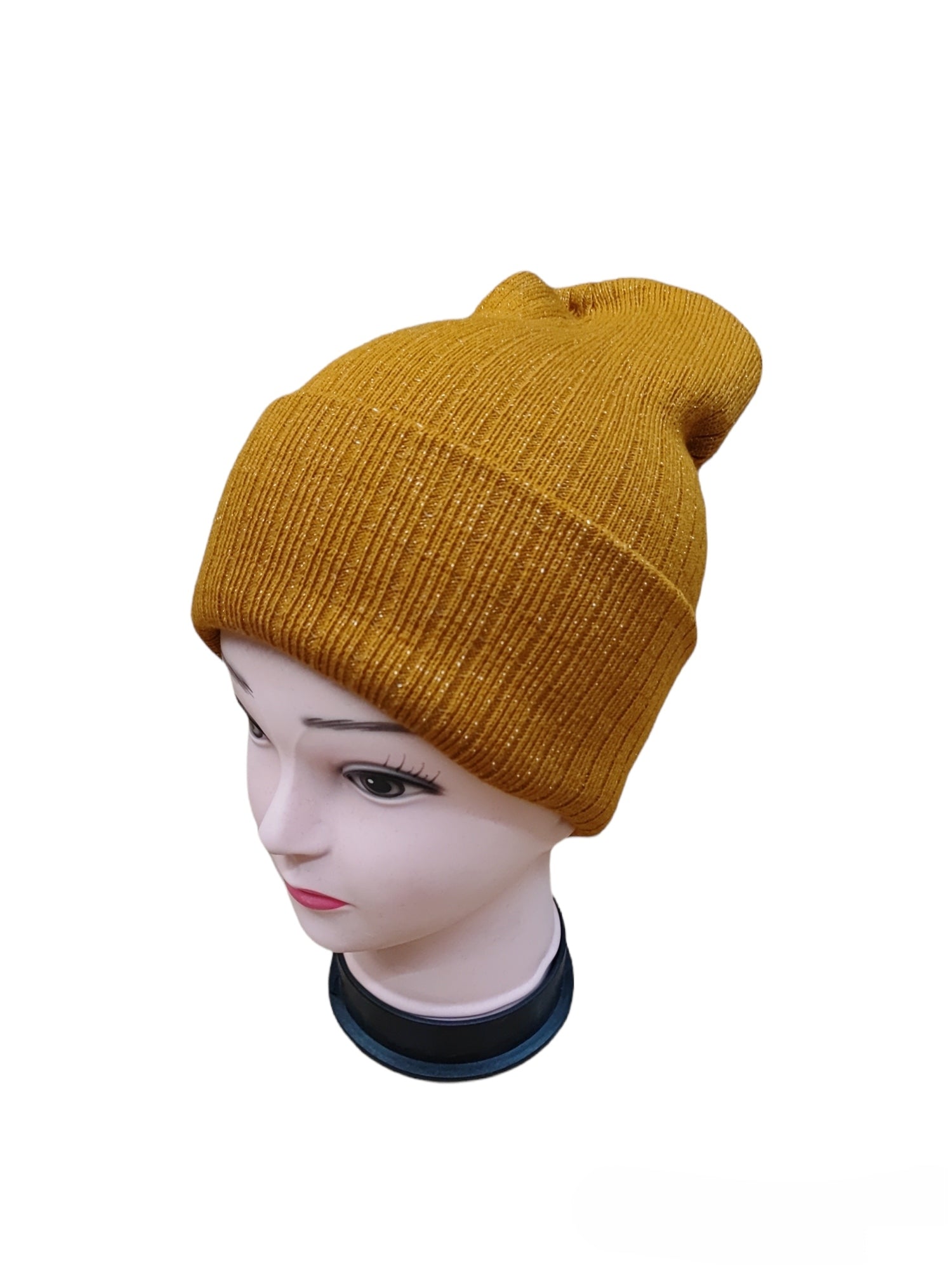 bonnet tricoté argent simple (x12)