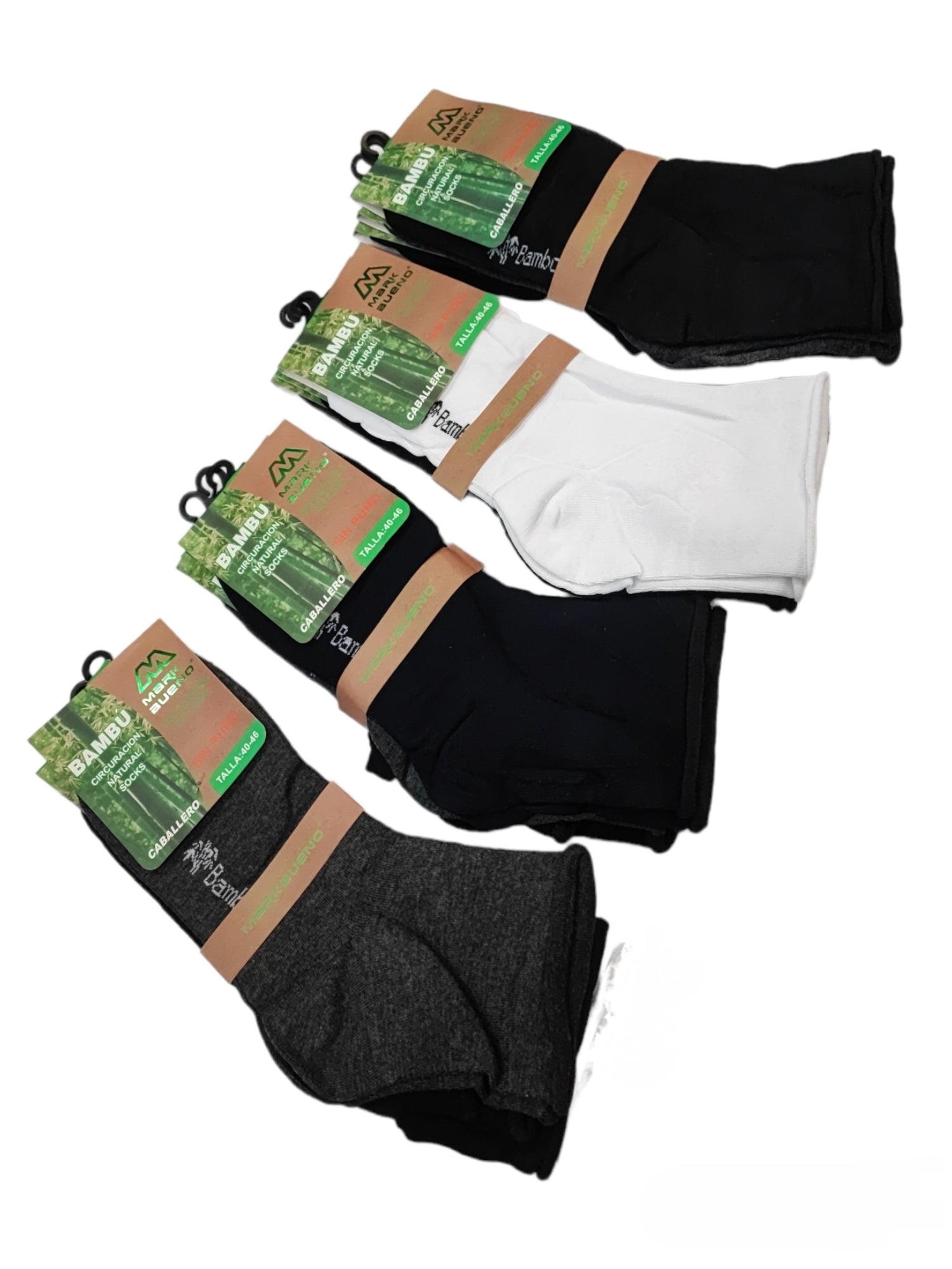 Homme Chaussettes Fibre de Bambou Qualité supérieure  (x24)