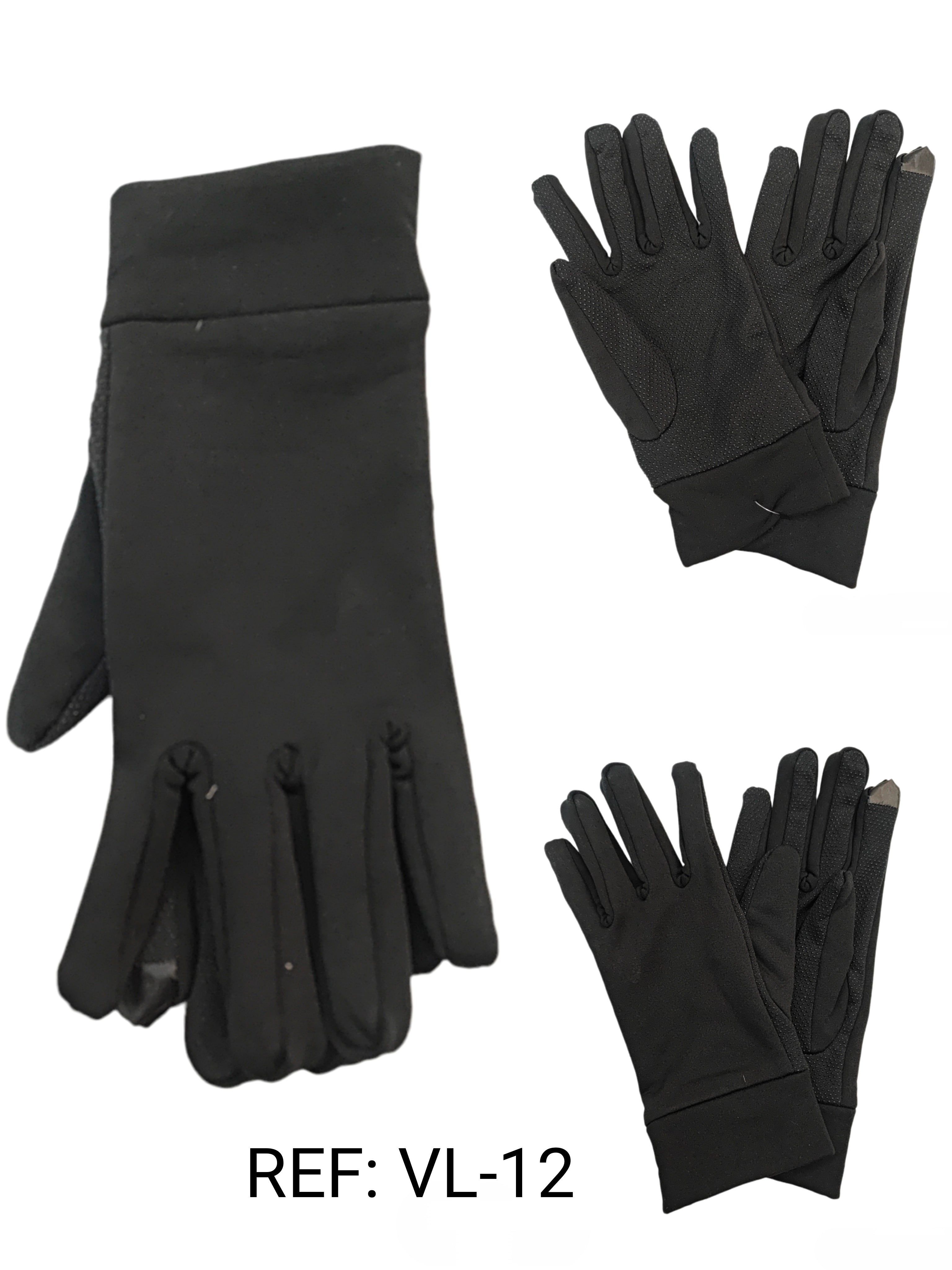 Gants tactiles fins cycliste anti-dérapants avec doublure (x12)