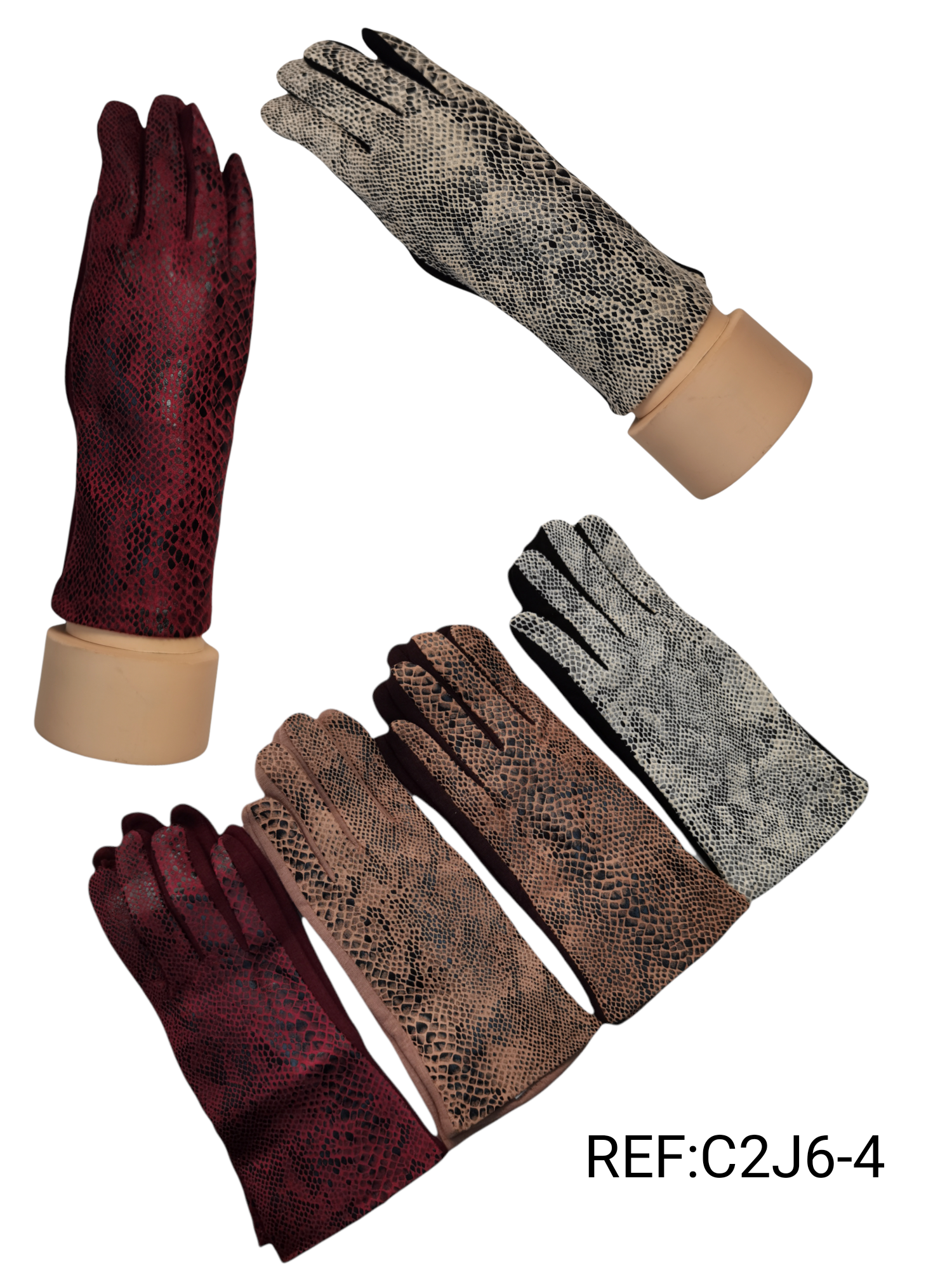 Gants tactiles Motif peau de serpent Motif peau de serpent(x12)