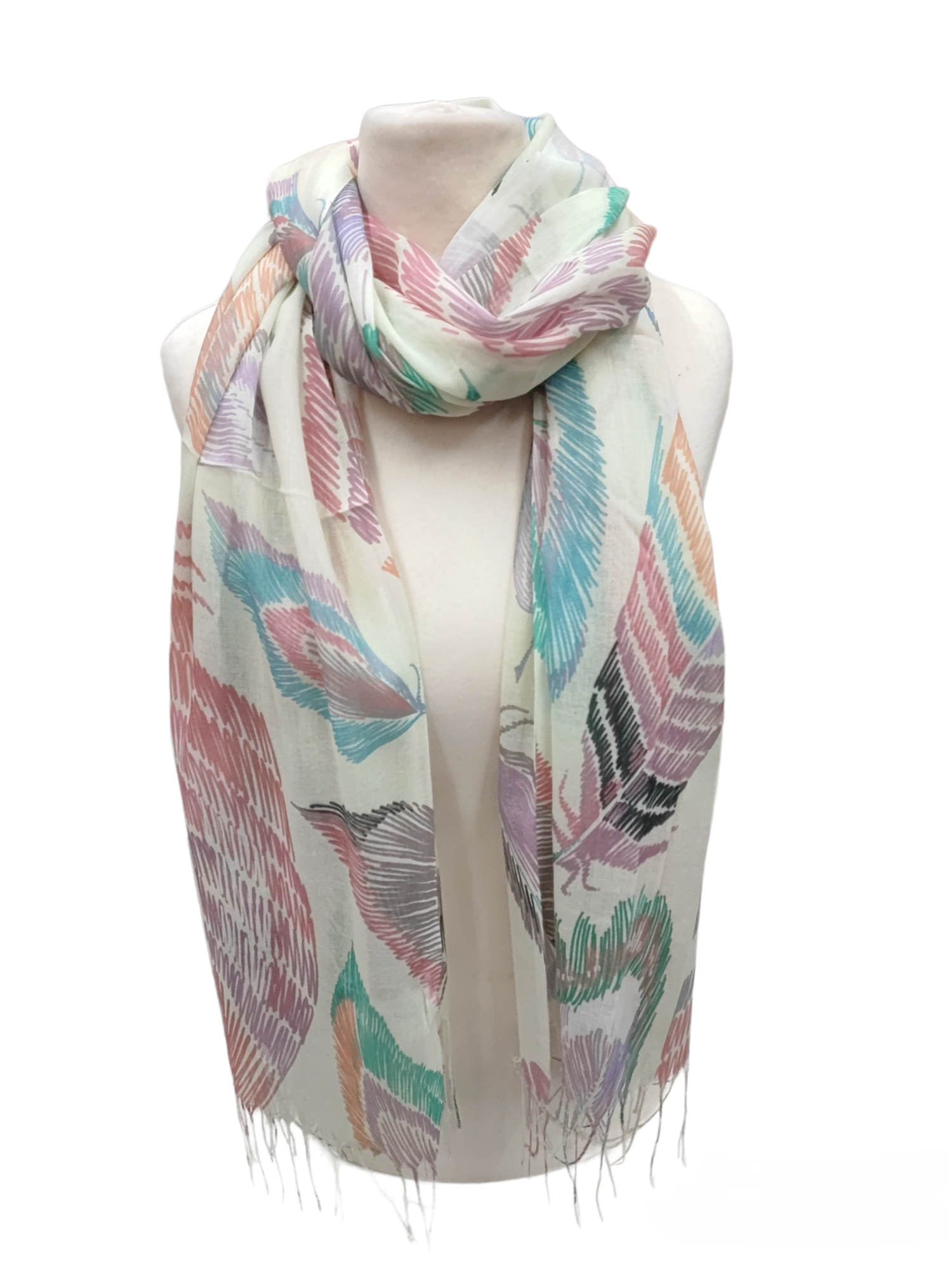 Foulard motif la plume (x6)#14