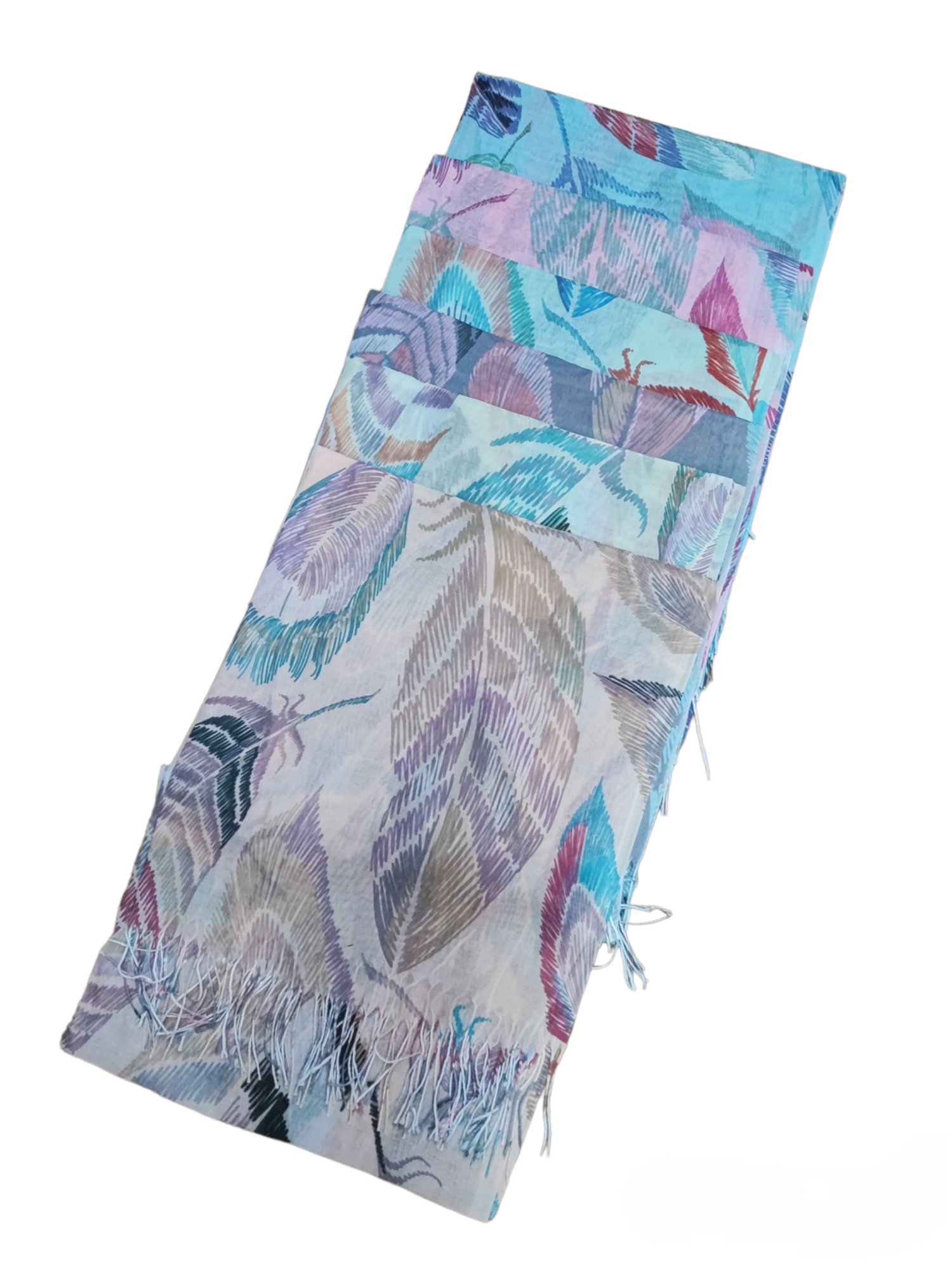 Foulard motif la plume (x6)#14