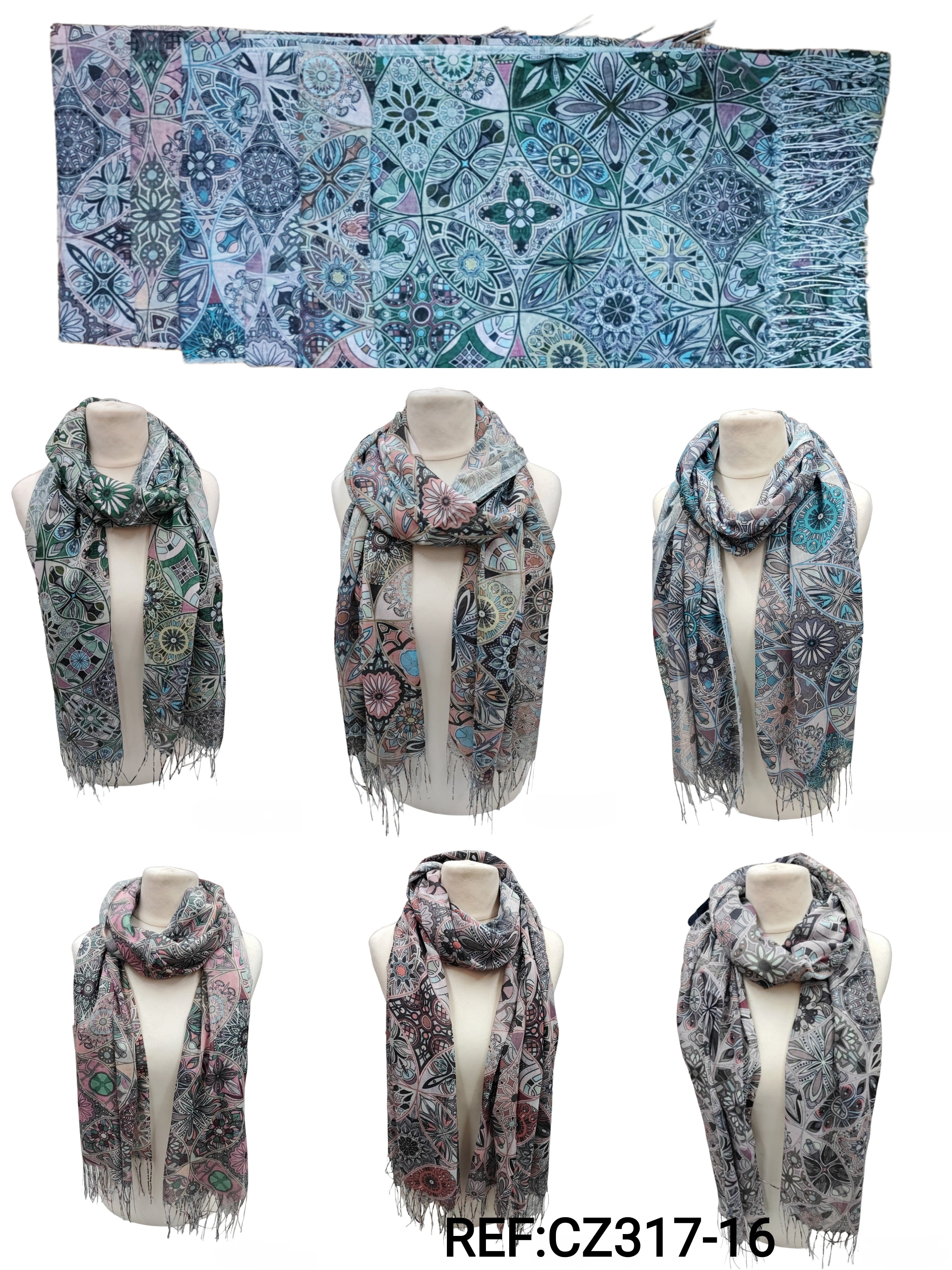 Foulard motif rond (x12)#16