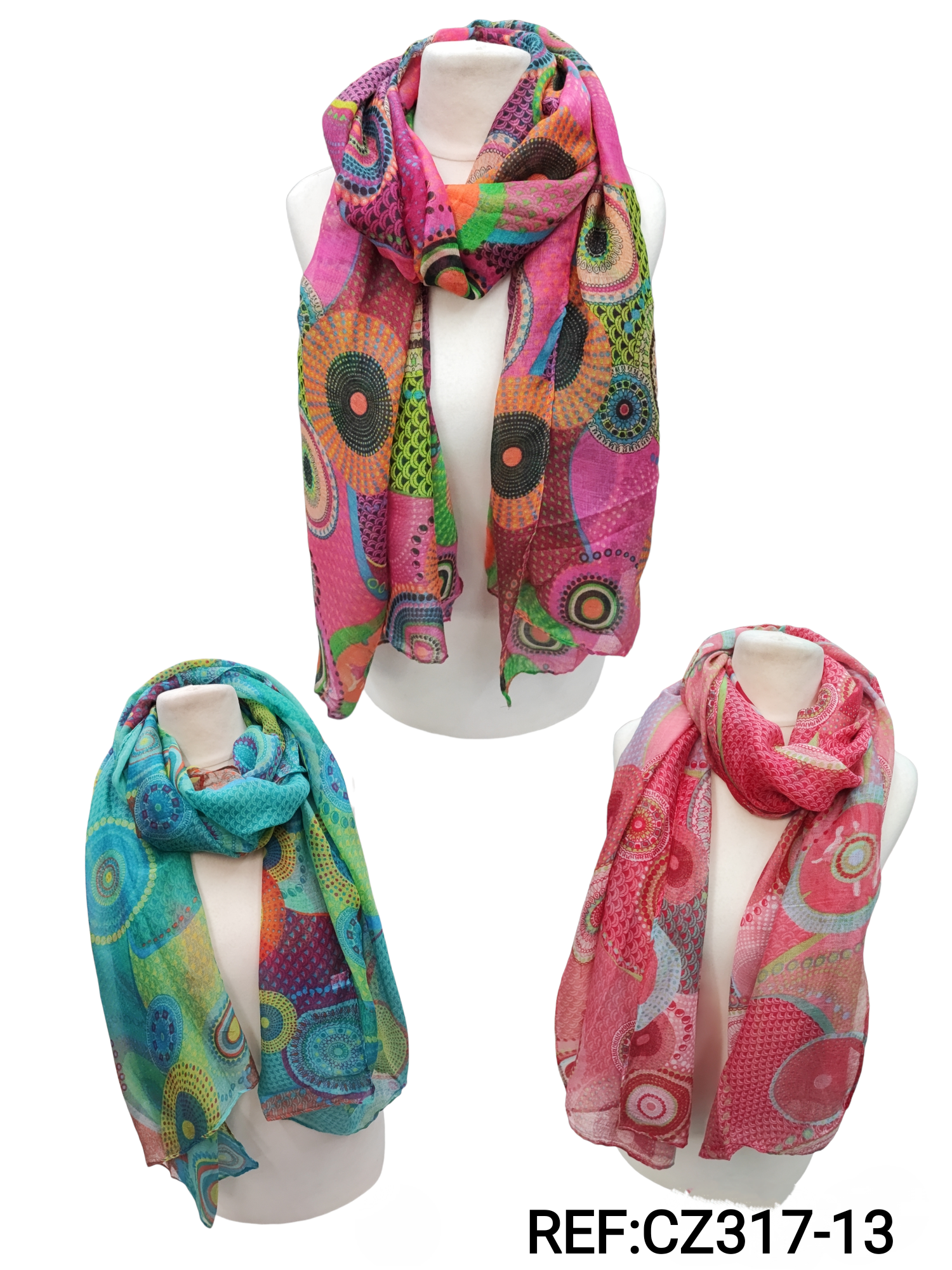 Foulard motif rosace (x12)