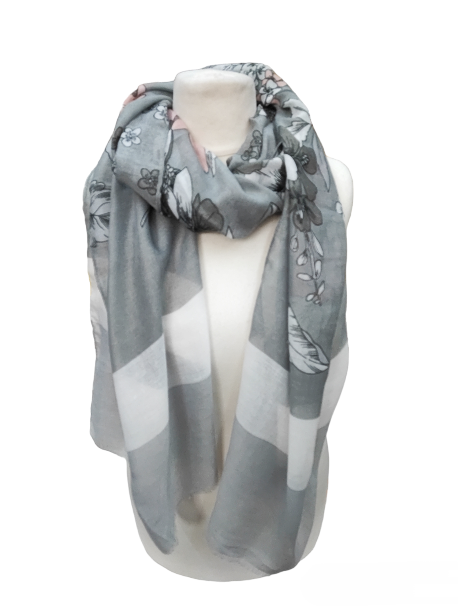Foulard femme motif fleur (x12) F7