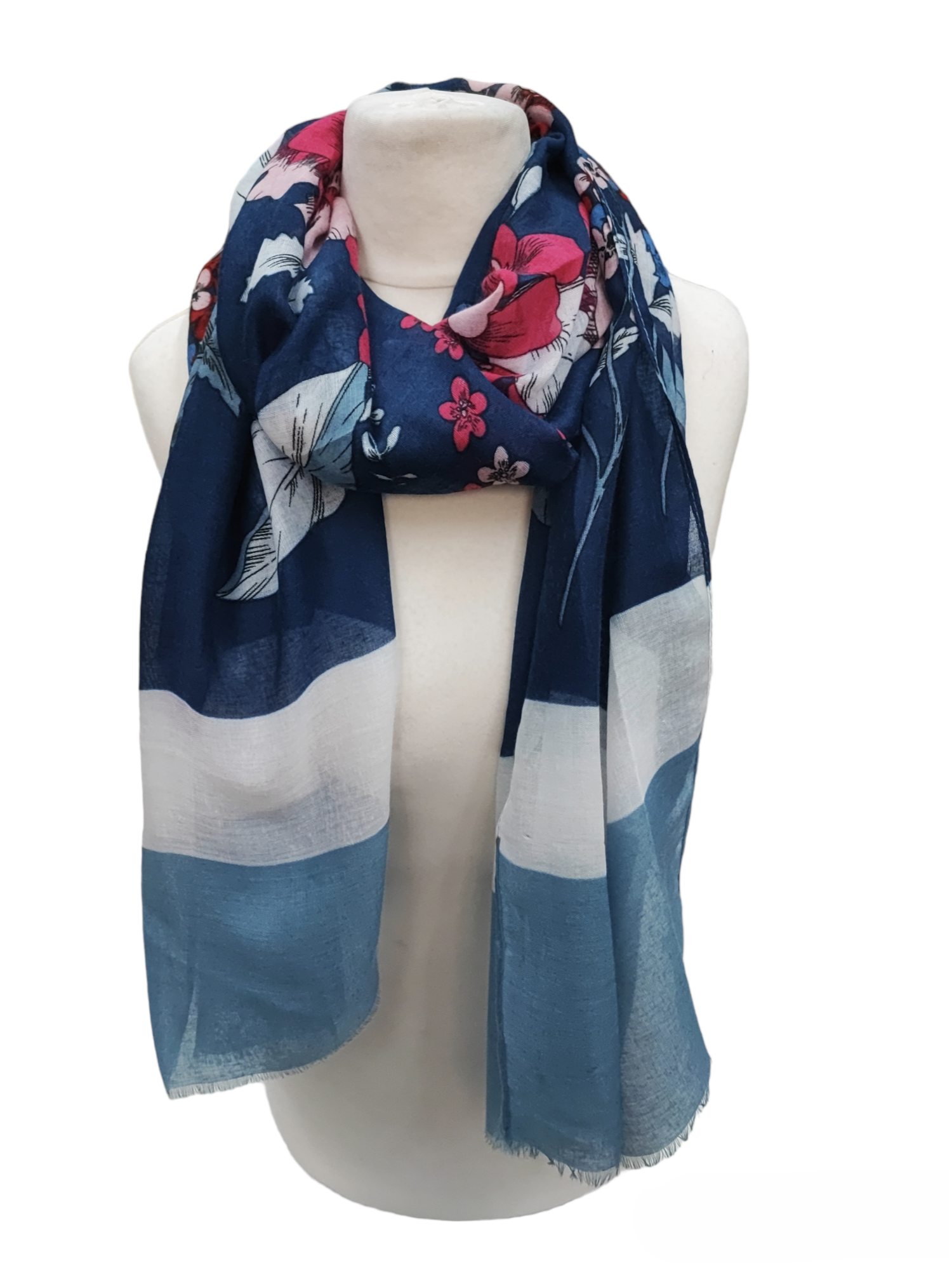 Foulard femme motif fleur (x12) F7