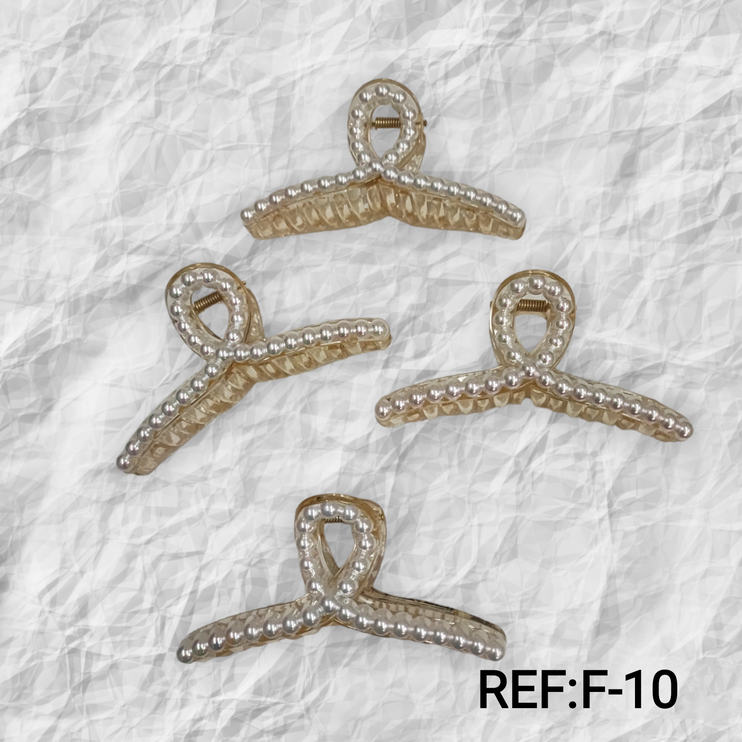 Pince à cheveux perle
(X12)