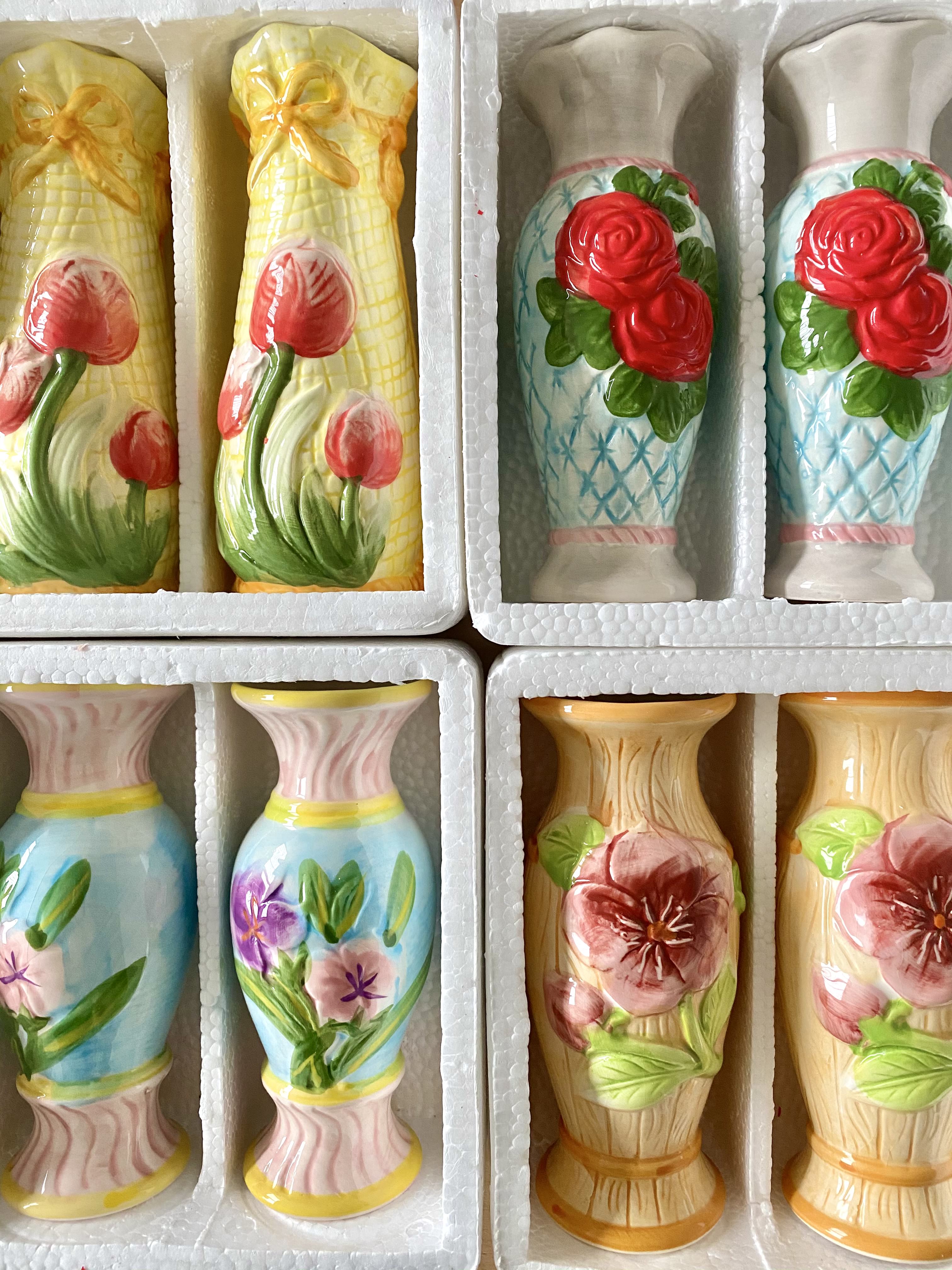 Duo vase en porcelaine fine (x12)