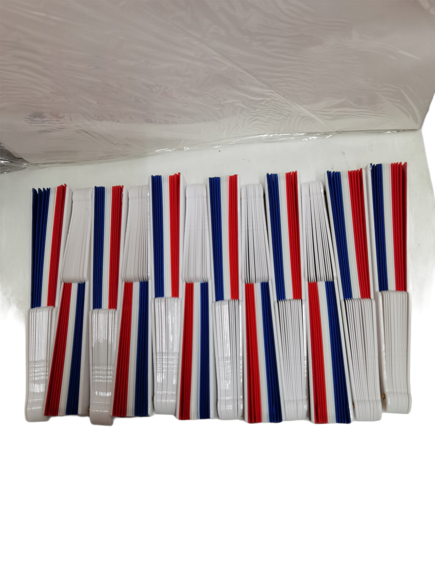 Éventails drapeau France (x12)