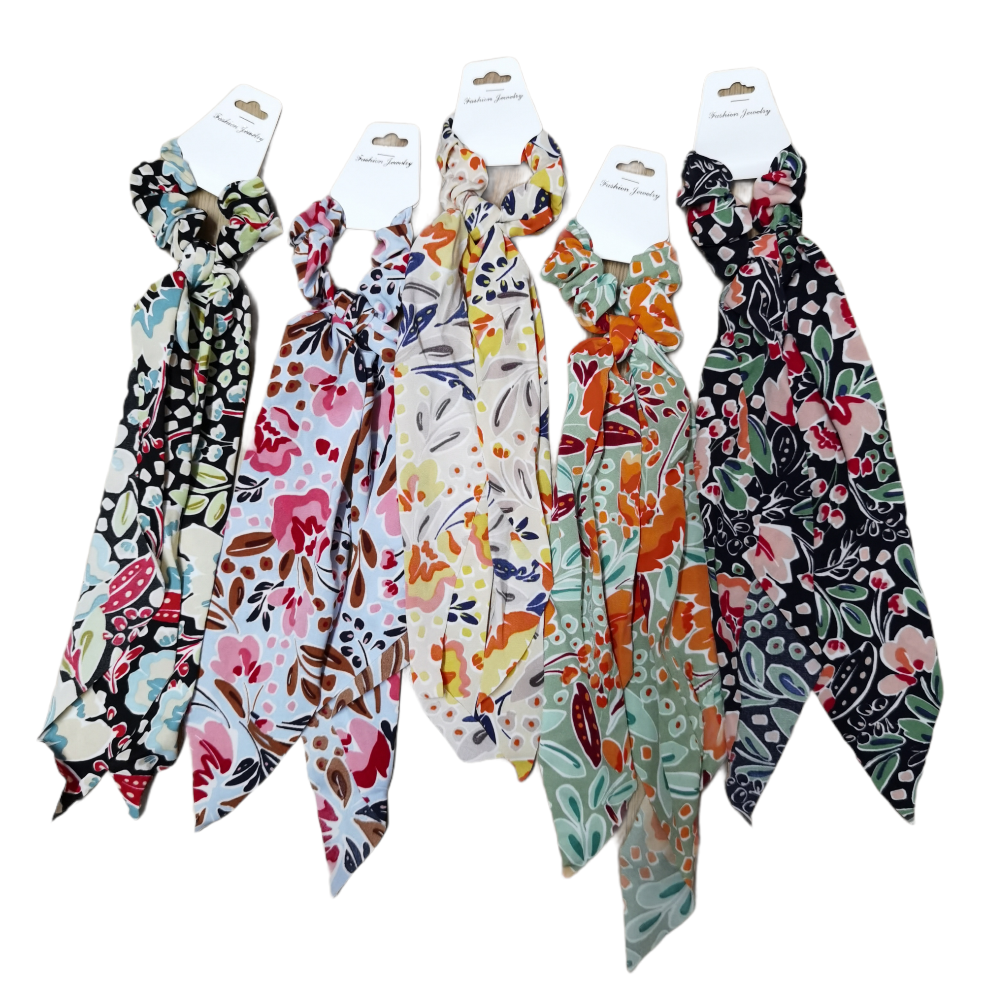 Chouchou motif floral (x12)