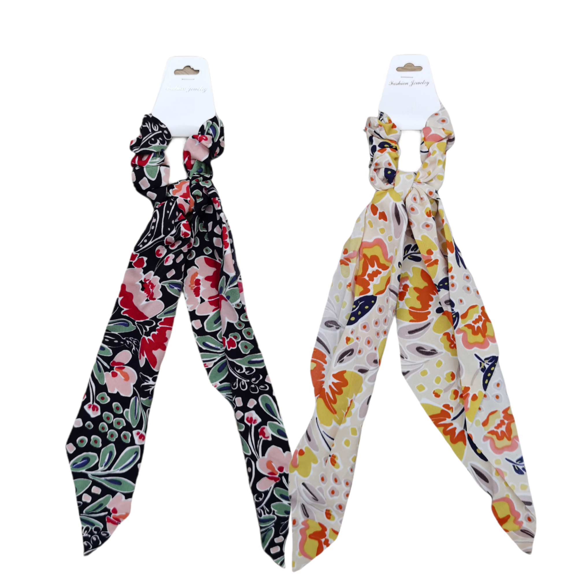 Chouchou motif floral (x12)