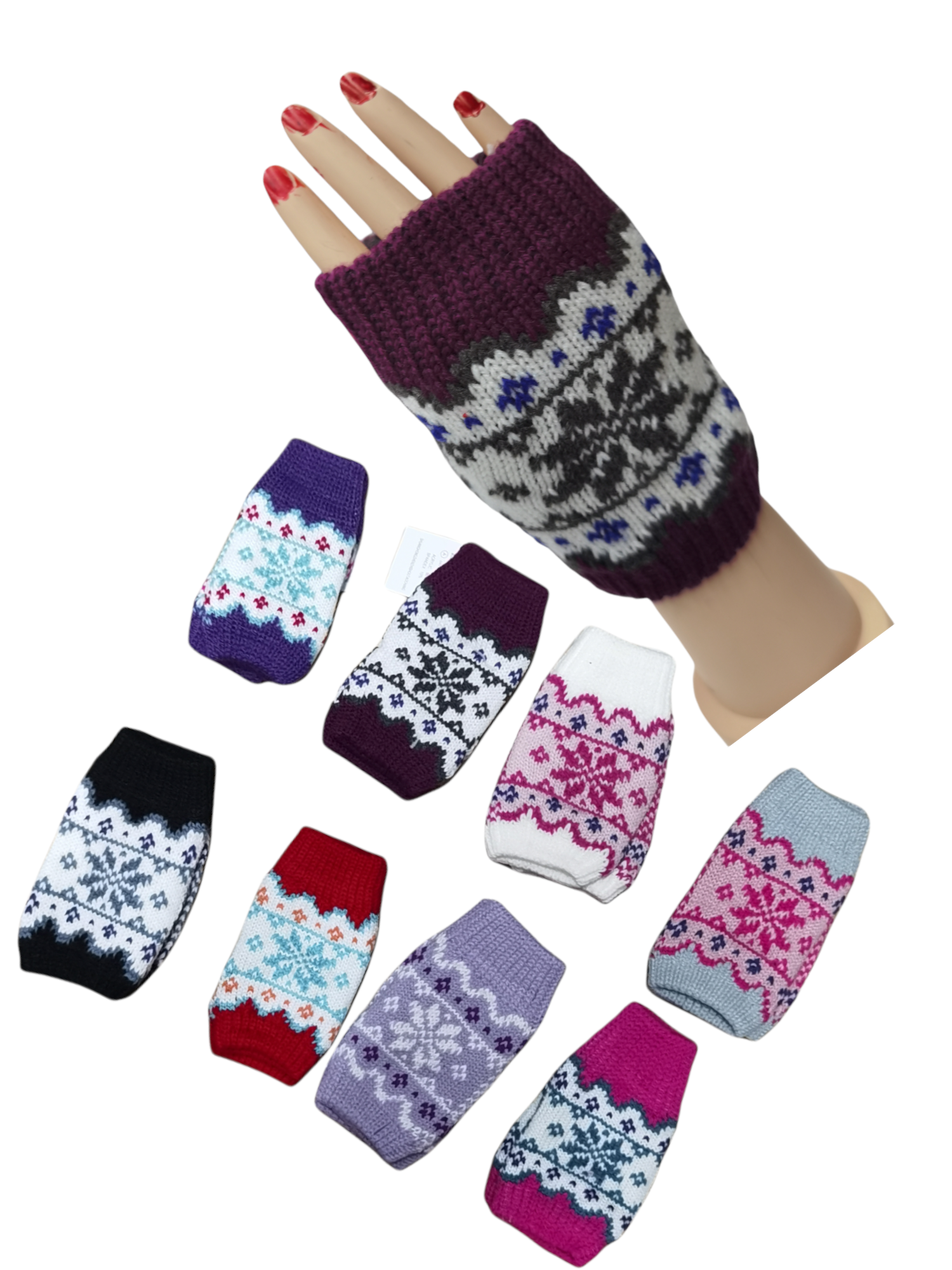 Gants mitaines femme(x12)