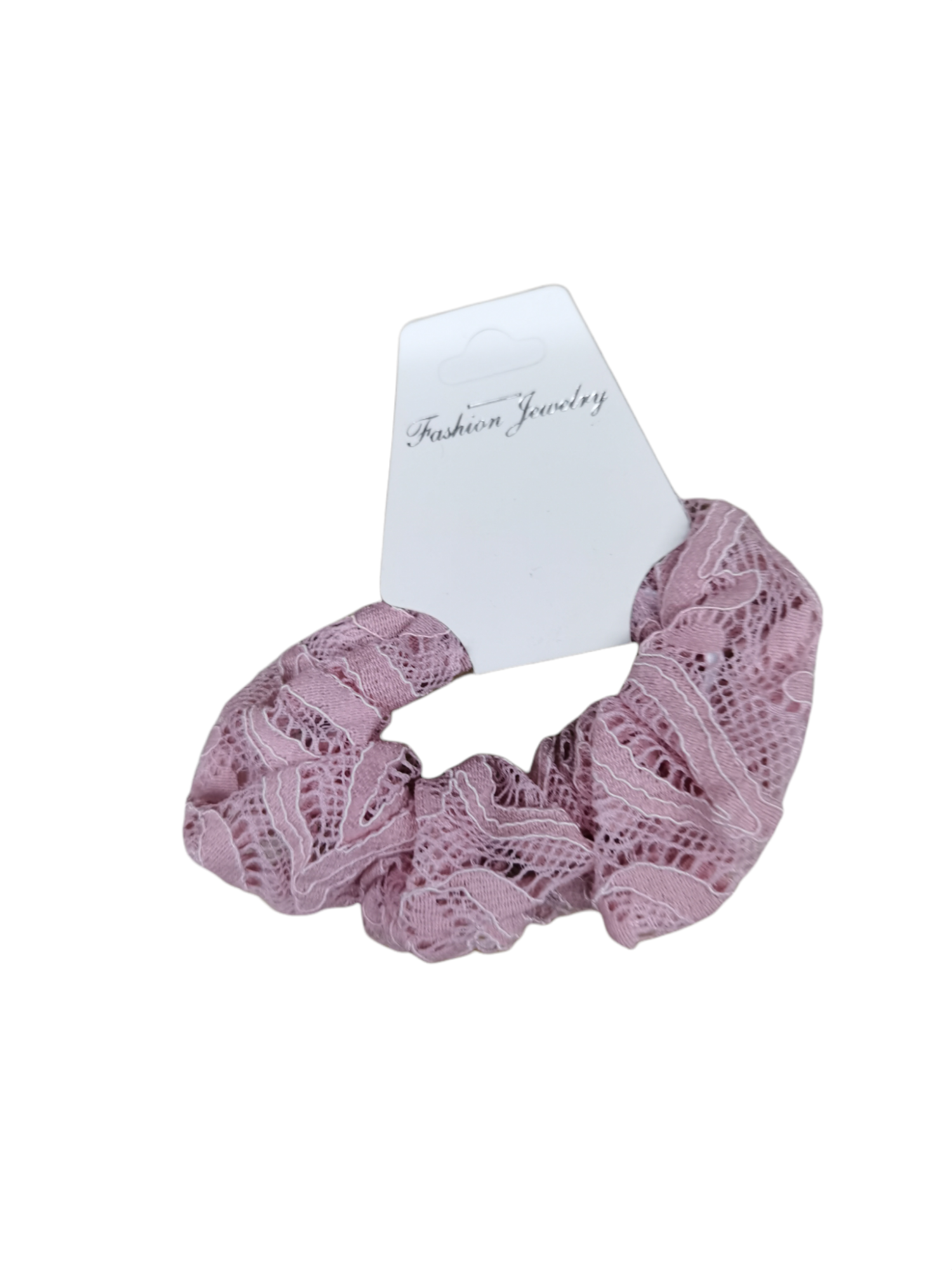 Chouchou élastique Scrunchie froufrou Dentelle (x12)