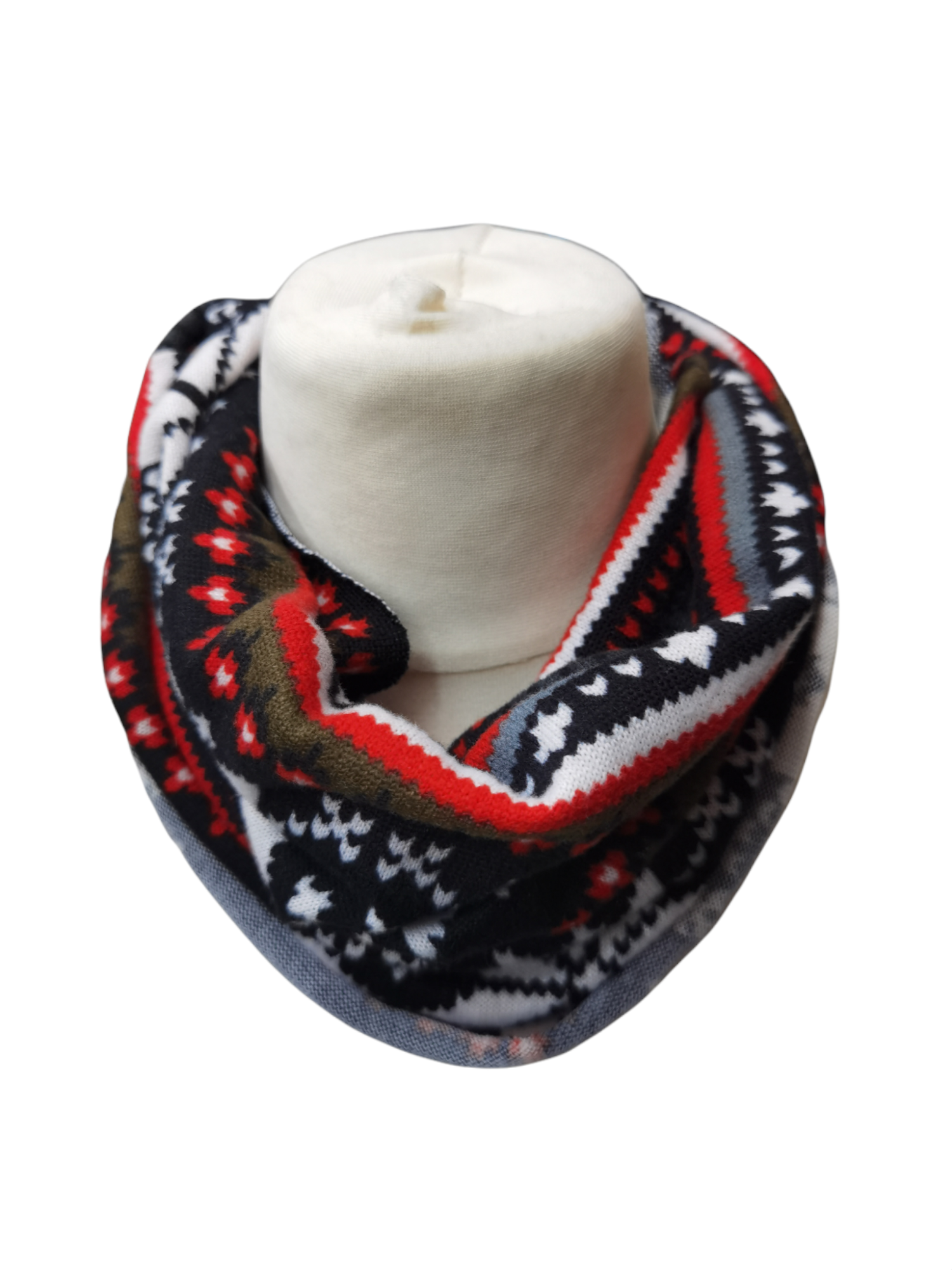 Snood 2-en-1 tour de cou Bandeau motif (x12)