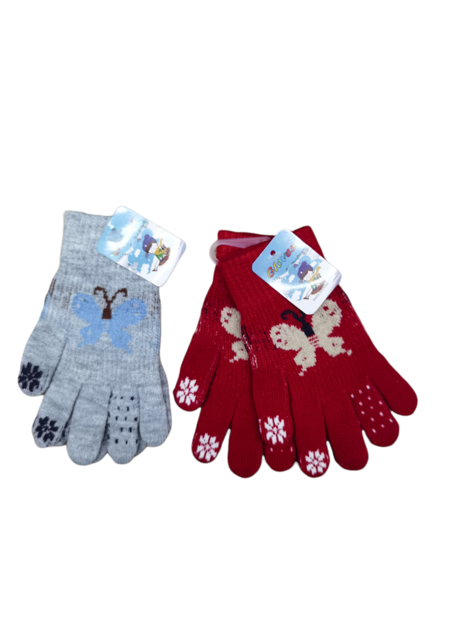 Gants enfant motif papillon 5/10ans (x12)#7