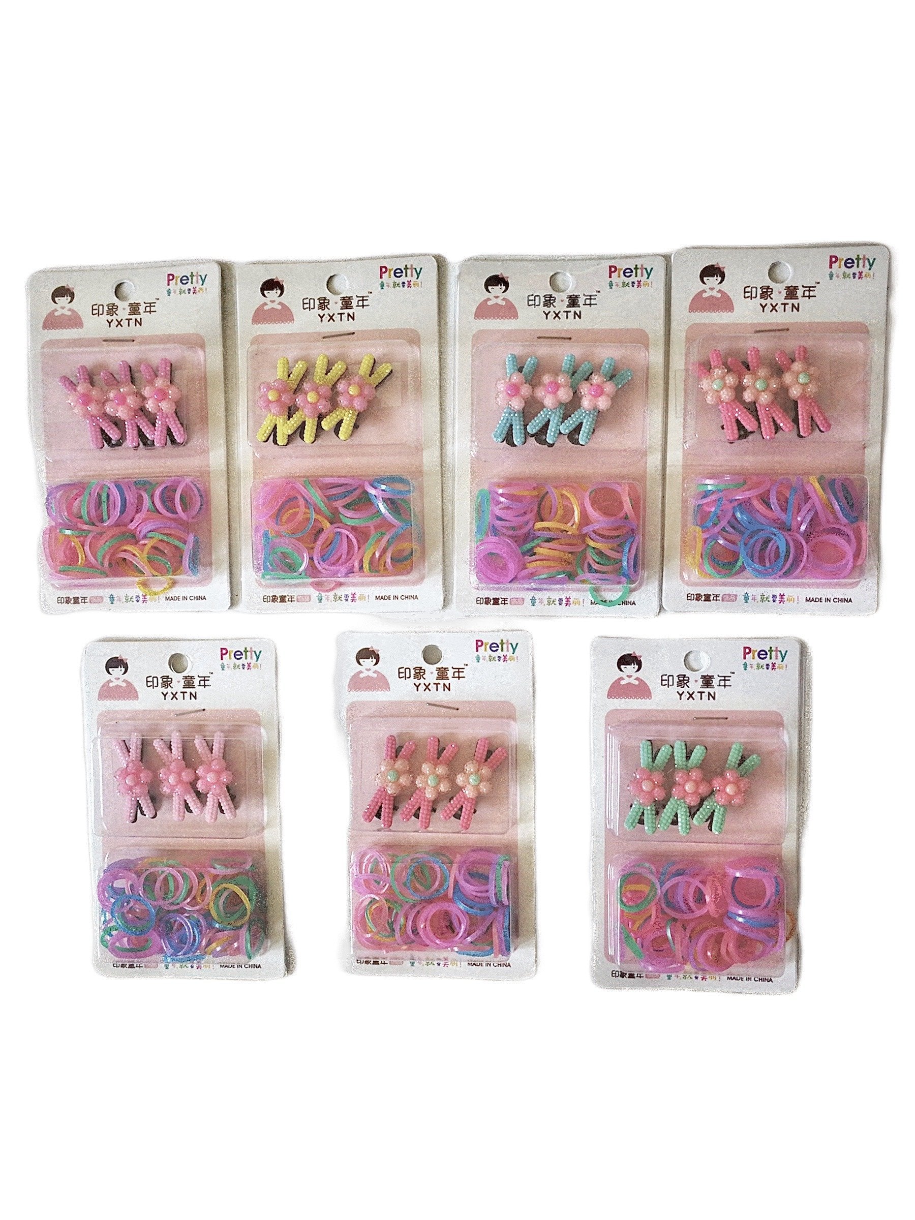 LOT DE 12 - Barrettes et Élastiques enfant 0,75€/unité - Grossiste-pro