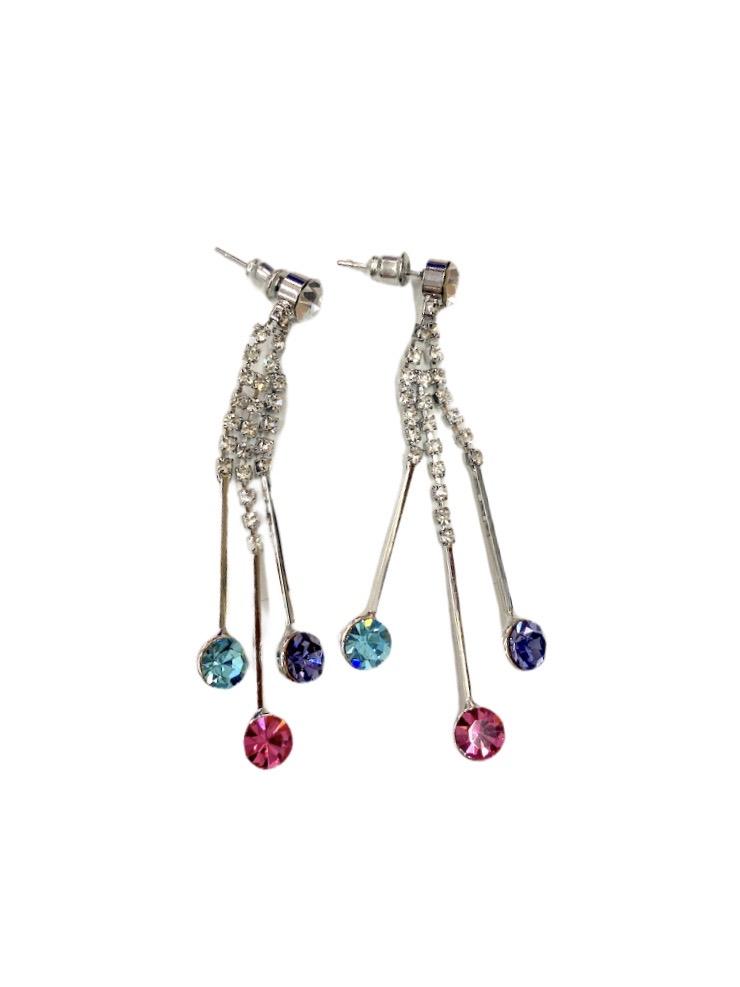 LOT DE 12 - Boucles d'oreilles strass 2,00€/paire | Grossiste-pro
