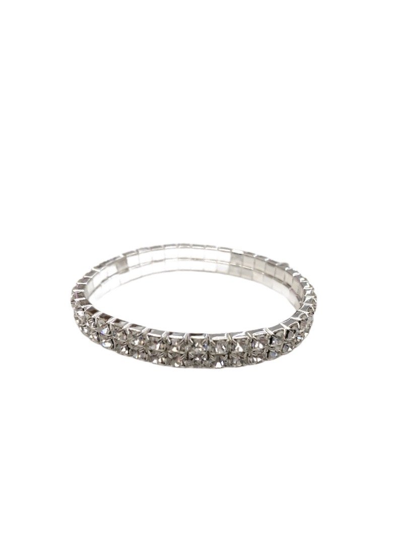 LOT DE 6 - Bracelet strass multirangs femme 2,00€/unité | Grossiste-pro