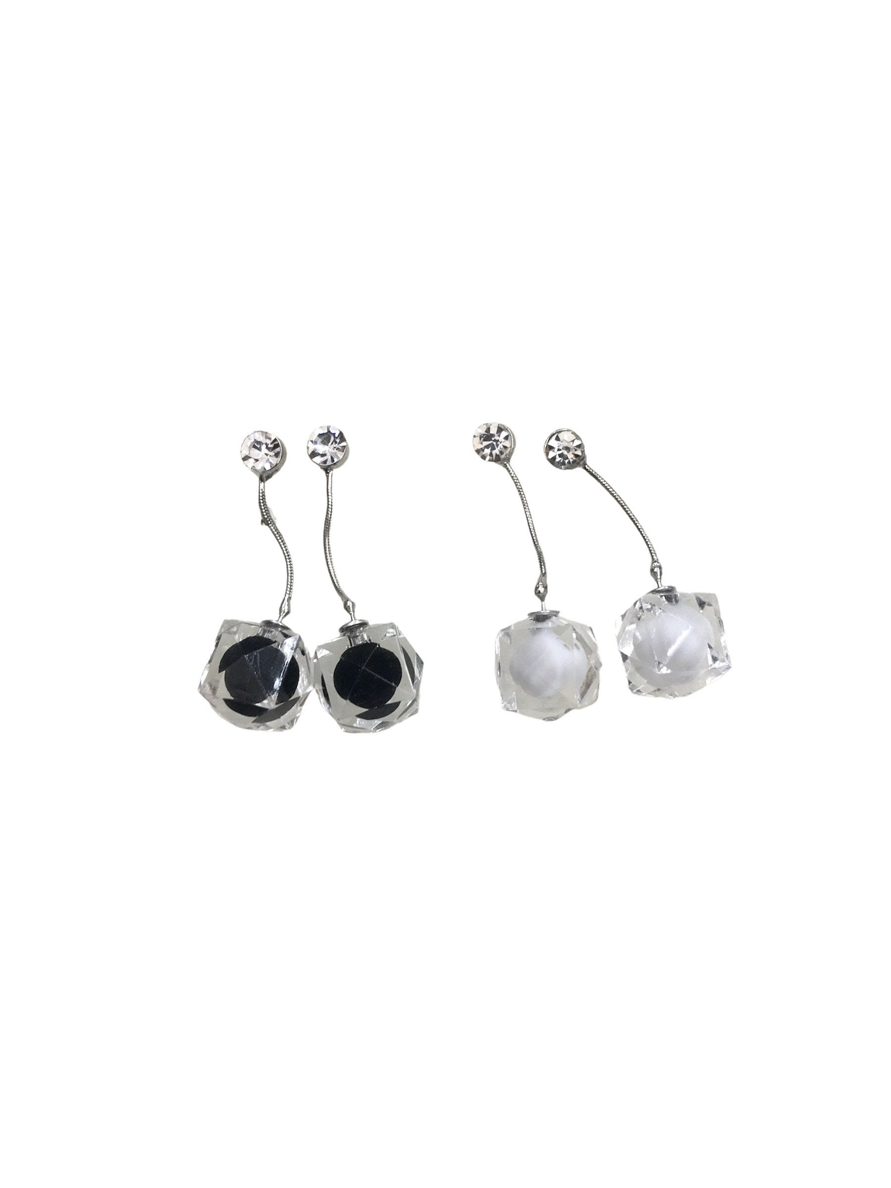 LOT DE 12 - Boucles d'oreilles pendantes forme cube 0,62€/paire | Grossiste-pro