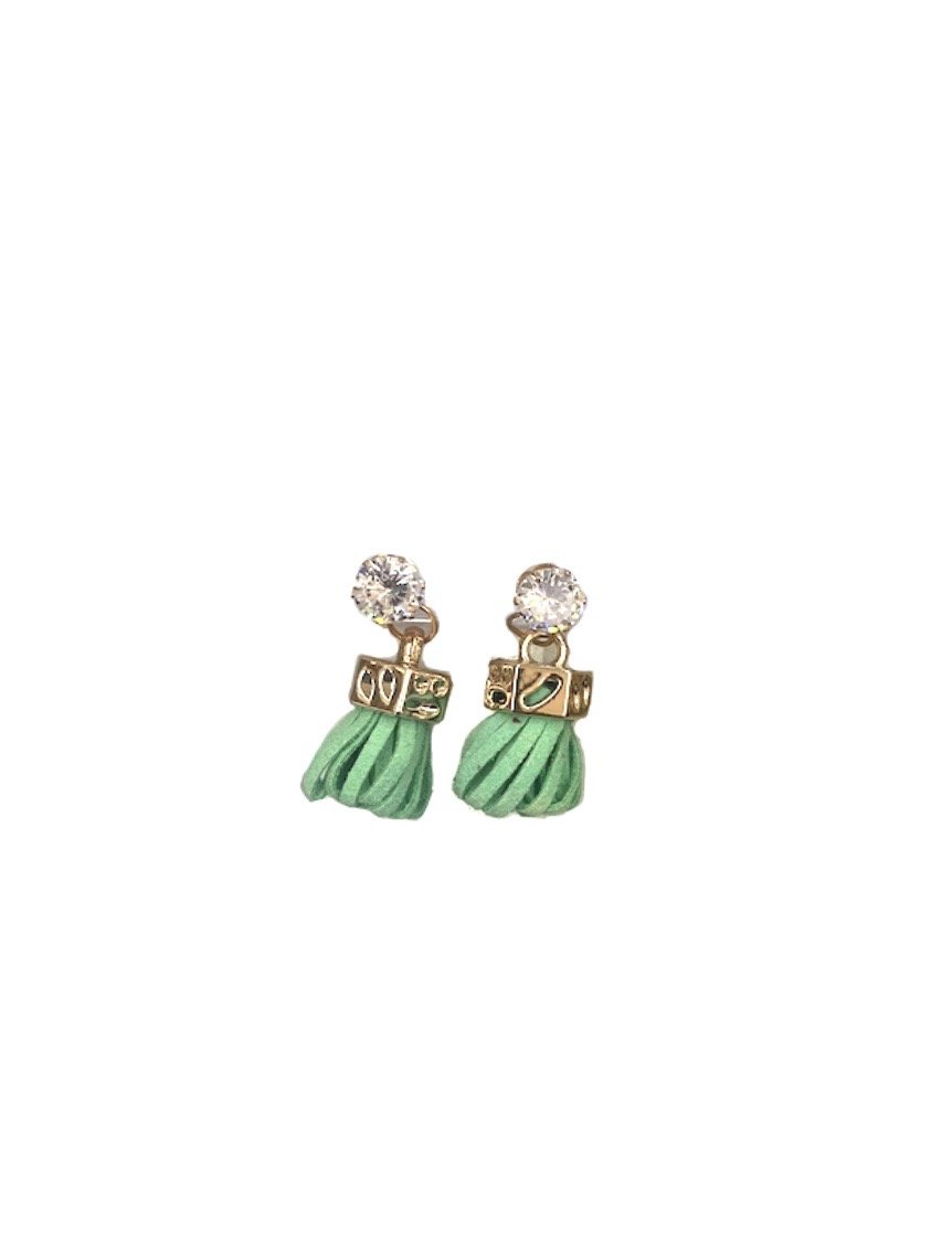 LOT DE 12 - Boucles d'oreilles pendantes pompon fantaisie 0,62€/paire | Grossiste-pro