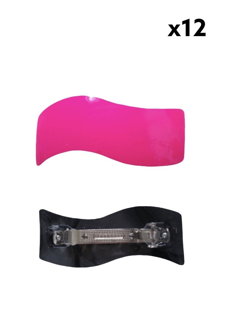 LOT DE 12 - Barrettes Pinces cheveux clip 0,50€/unité | Grossiste-pro