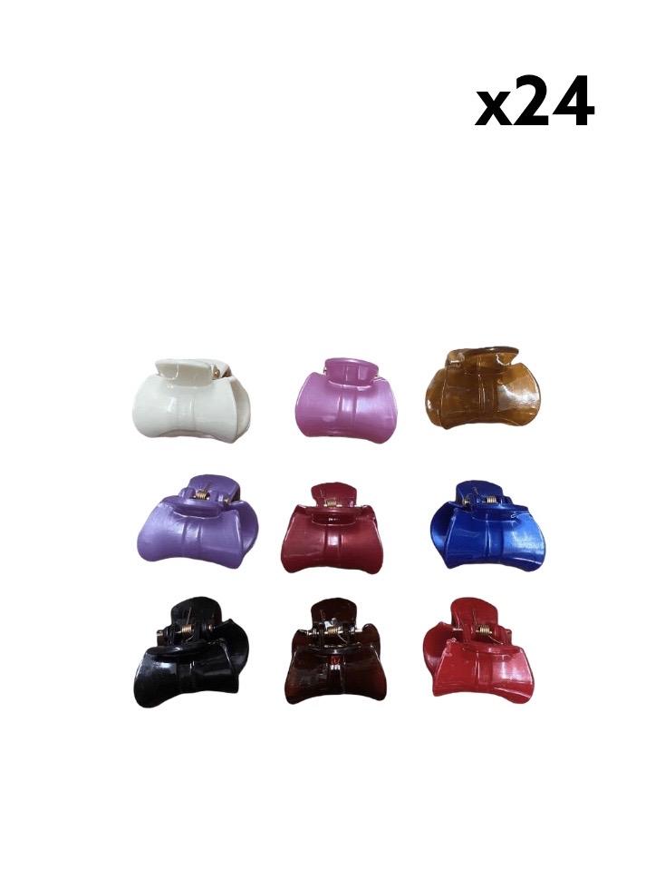 LOT DE 24 - Petites Pinces cheveux 0,17€/unité | Grossiste-pro