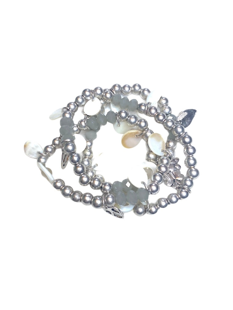 Bracelet fantaisie triple tour #2028-33