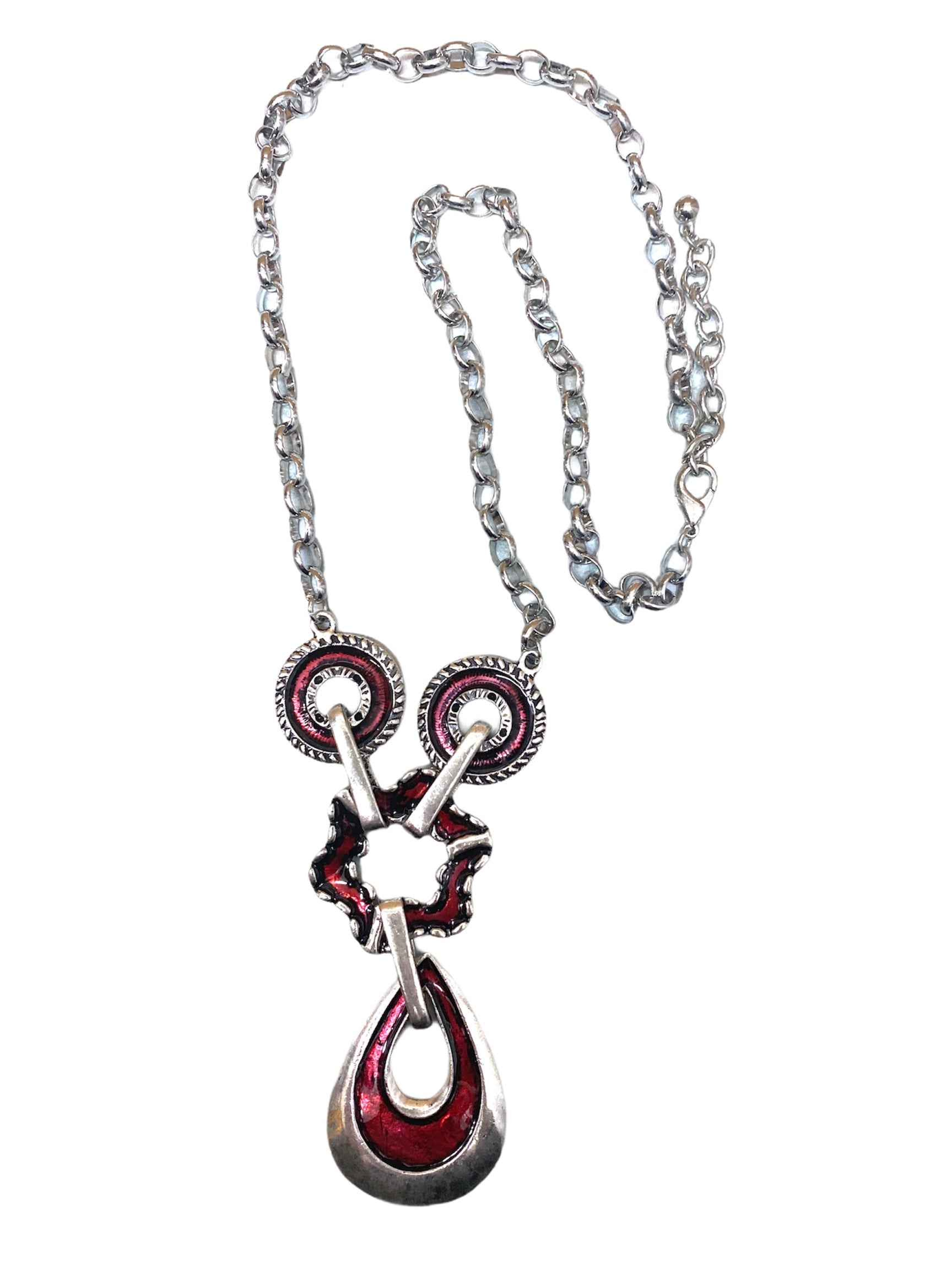 Collier sautoir fantaisie vintage #CSV01 (x3)