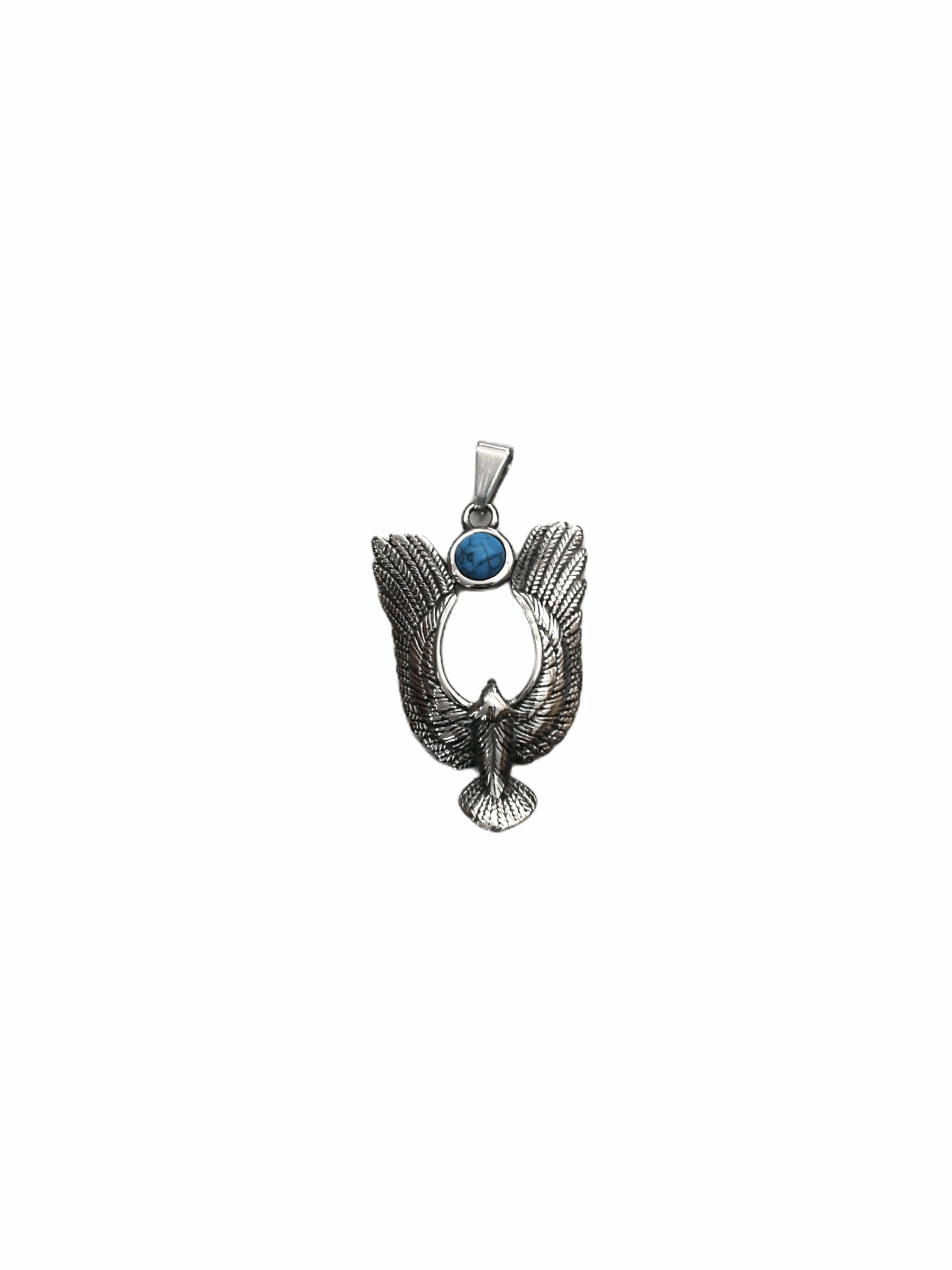 HOMME - LOT DE 2 - Collier pendentif aile oiseau INOX 5,00€/unité | Grossiste-pro