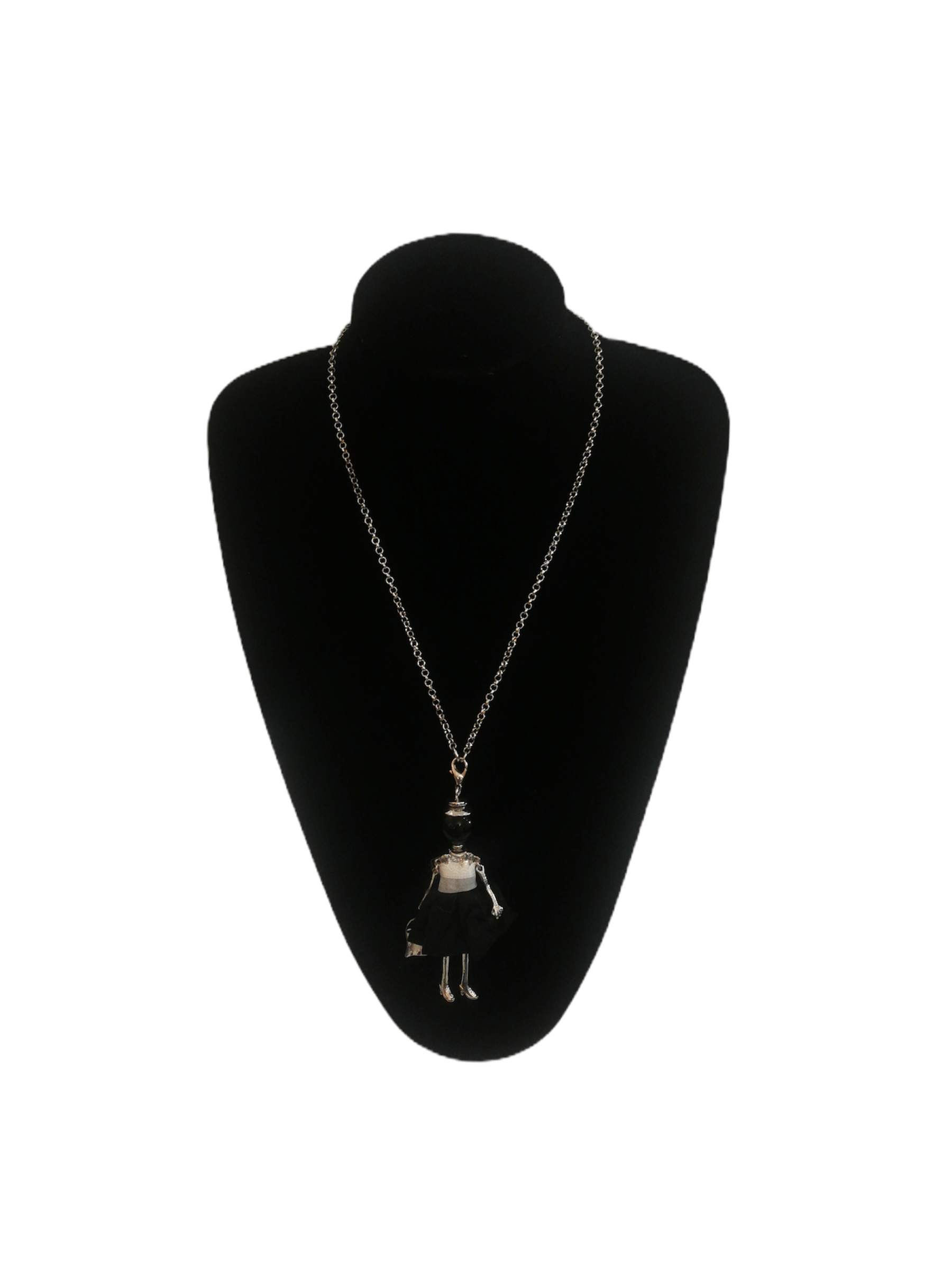 DESTOCKAGE Colliers sautoir pendentif poupée robe (x12) 1,50€/unité | Grossiste-pro