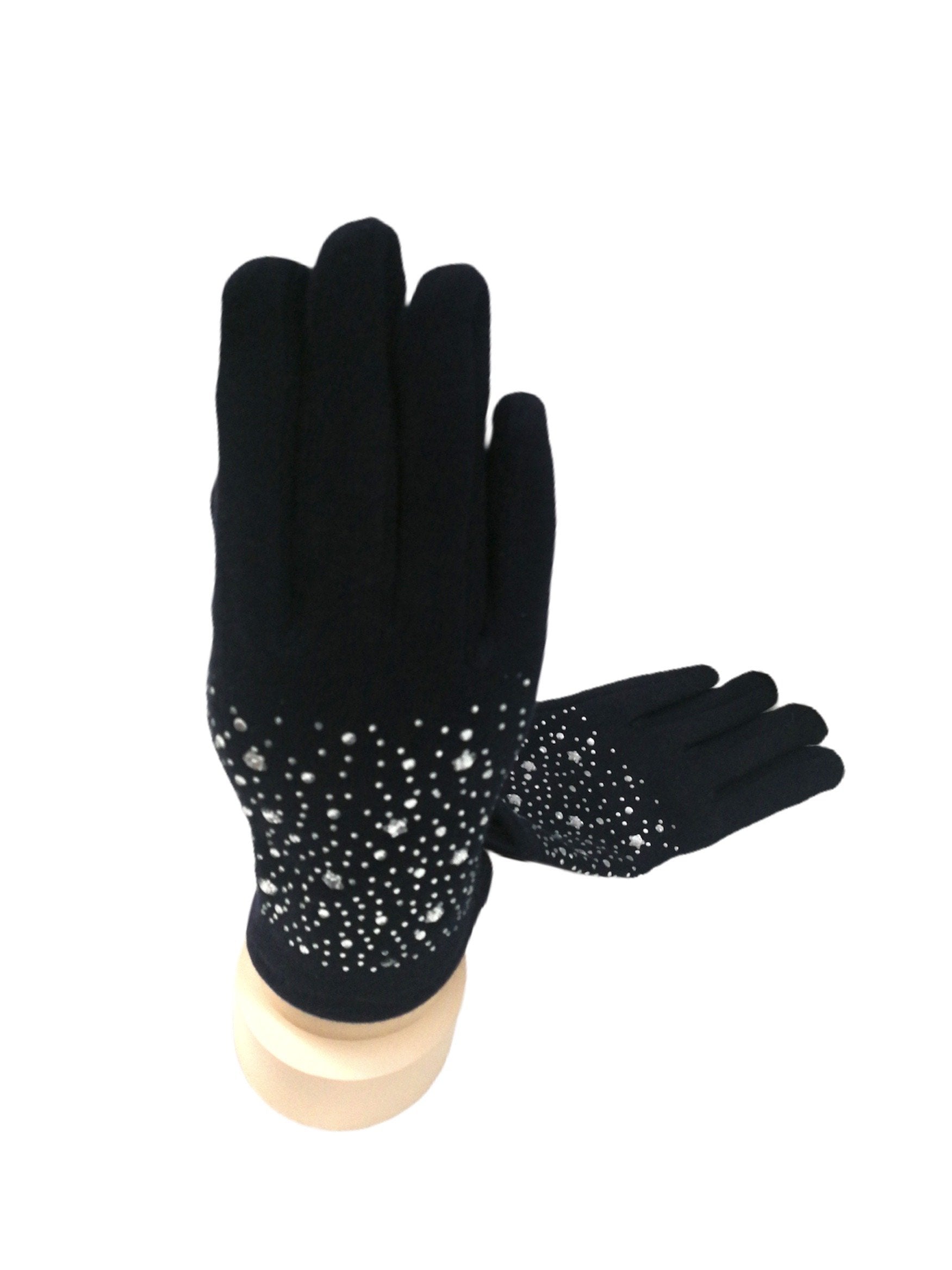 Gants tactiles motif étoiles doublure (x12)