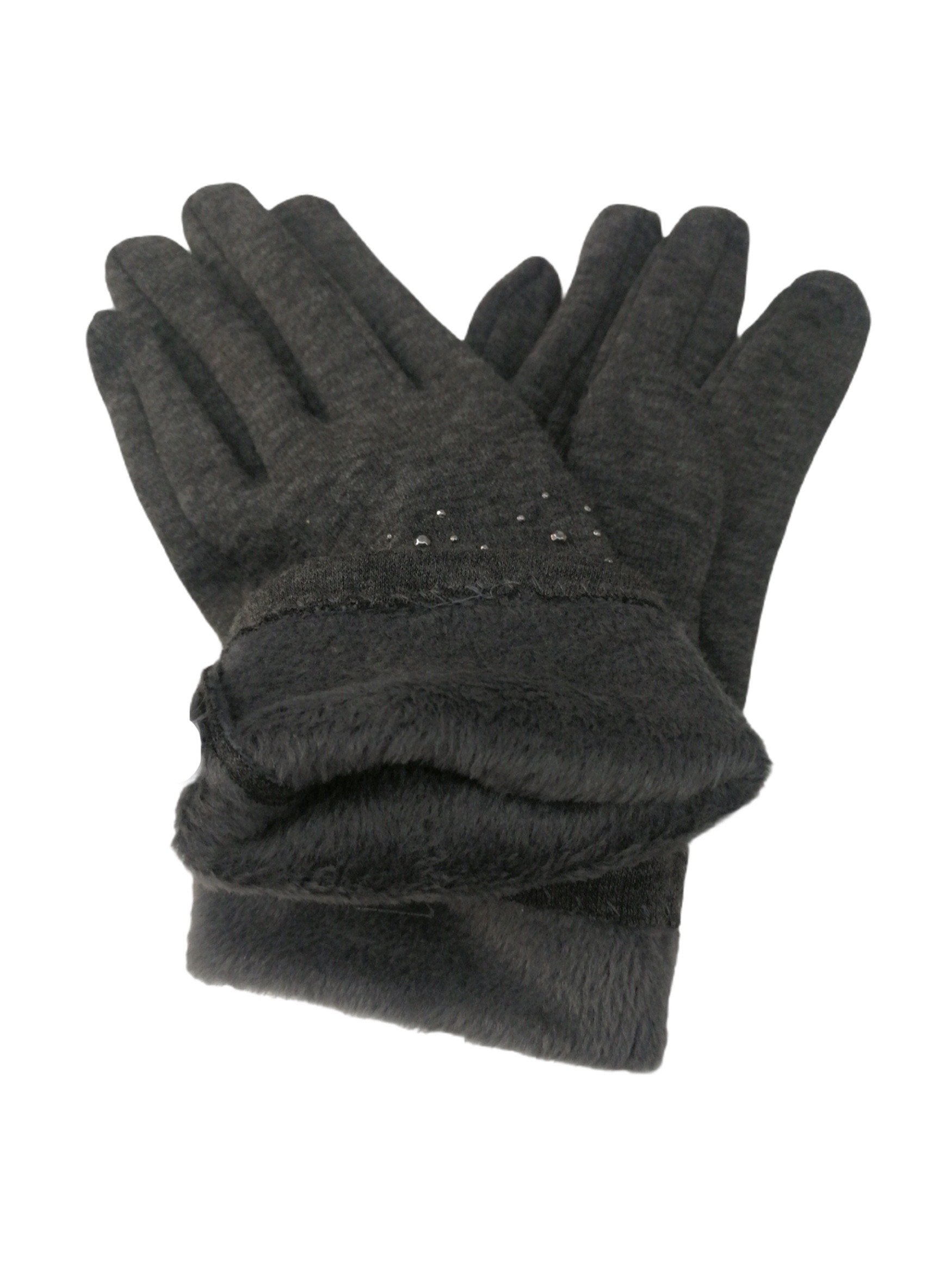 Gants tactiles motif strass doublure (x12) 2,80€/paire | Grossiste-pro