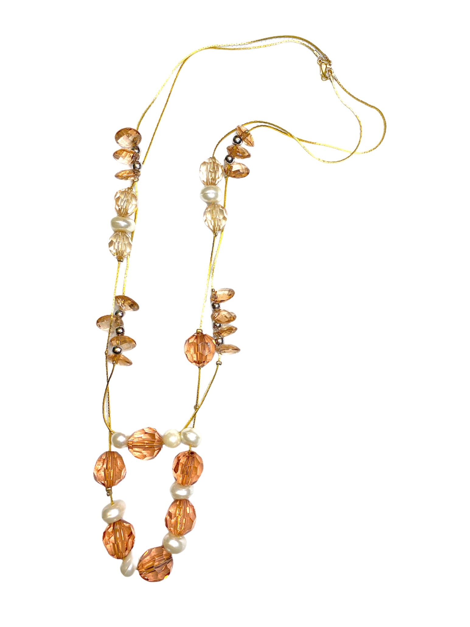 Collier sautoir fantaisie perles #CSF11