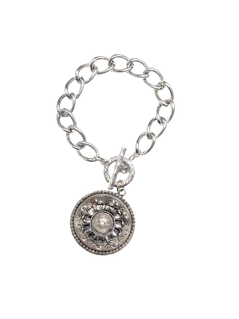 Bracelet chaîne fleur #CZAC04