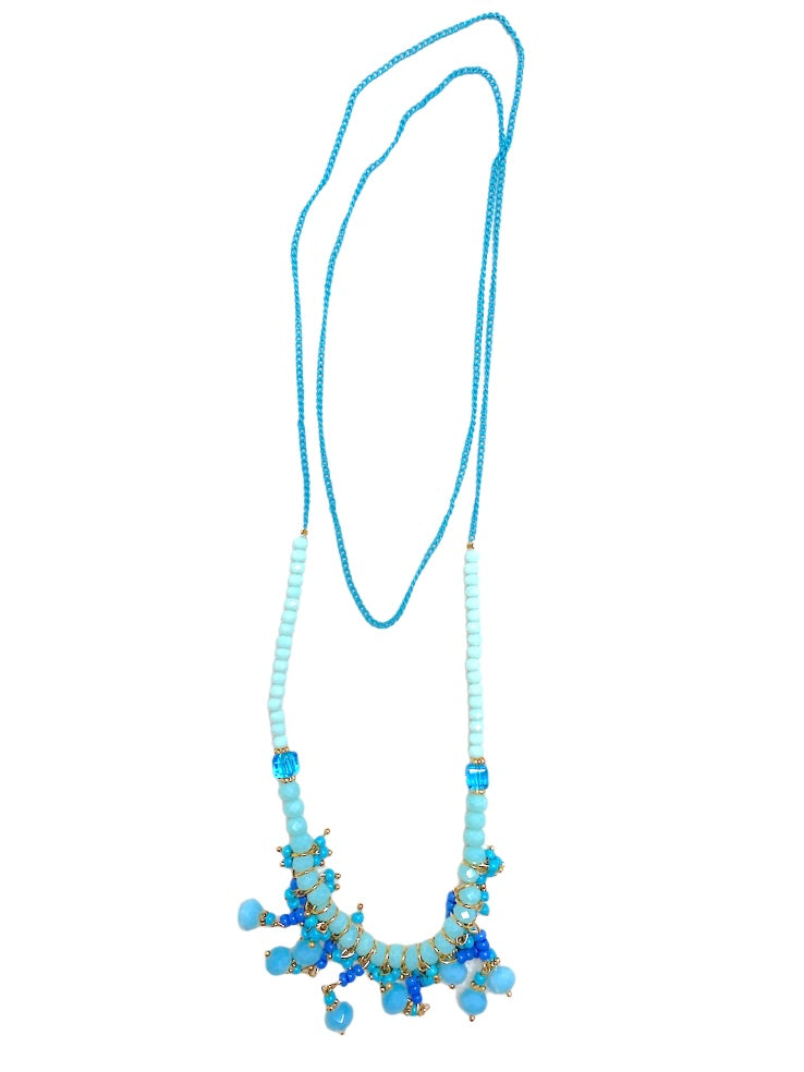 Collier sautoir perles fantaisie #CSF05