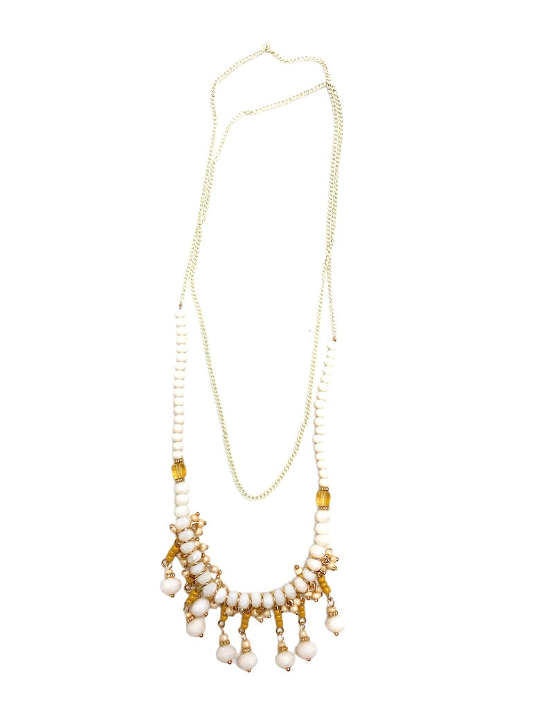 Collier sautoir perles fantaisie #CSF07