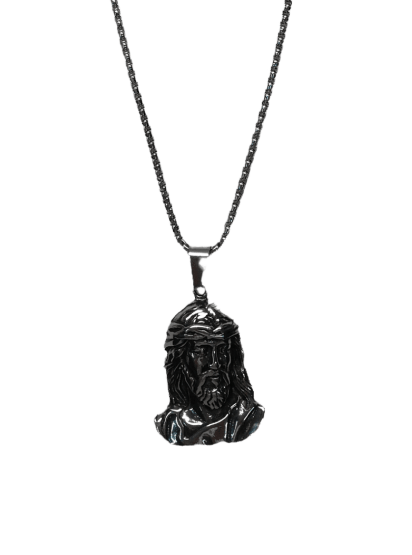 HOMME - LOT DE 2 - Collier pendentif mage acier inoxydable 5,00€/unité | Grossiste-pro