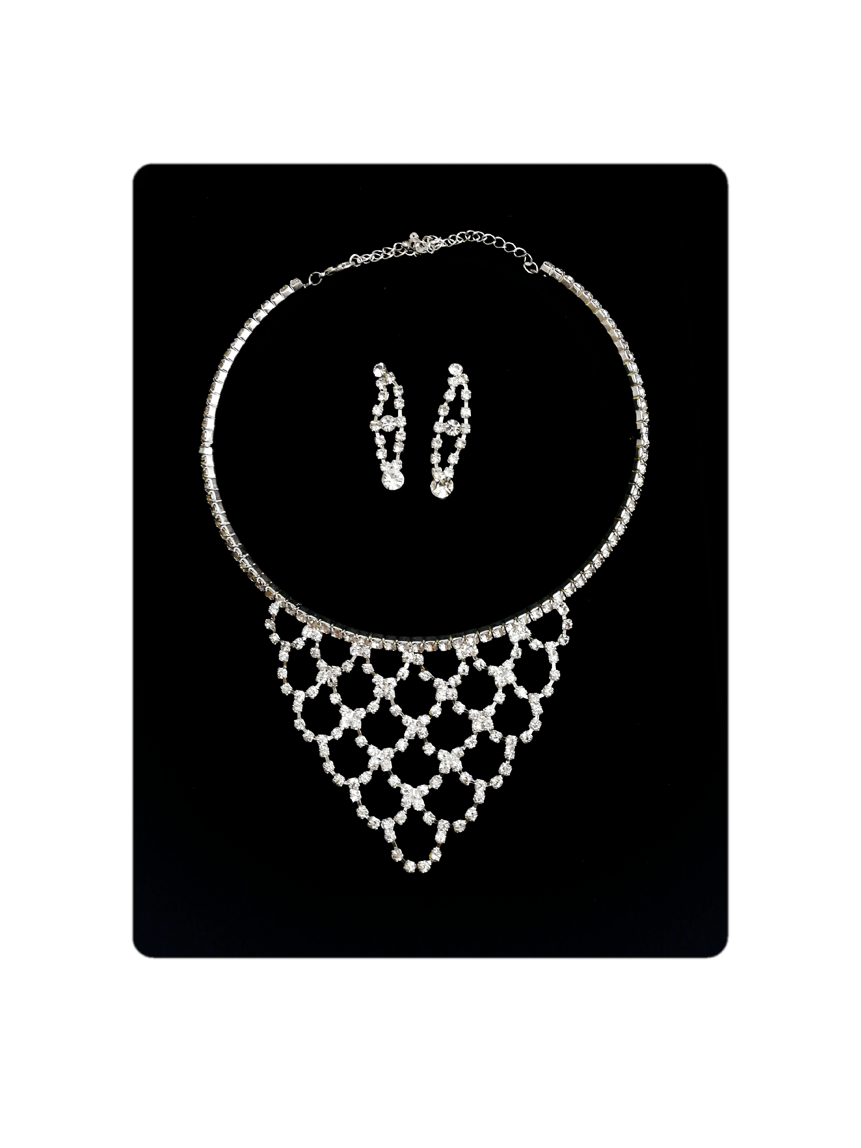 MARIAGE - Parure Emilie (Collier + Boucles d'oreilles) | Grossiste-pro