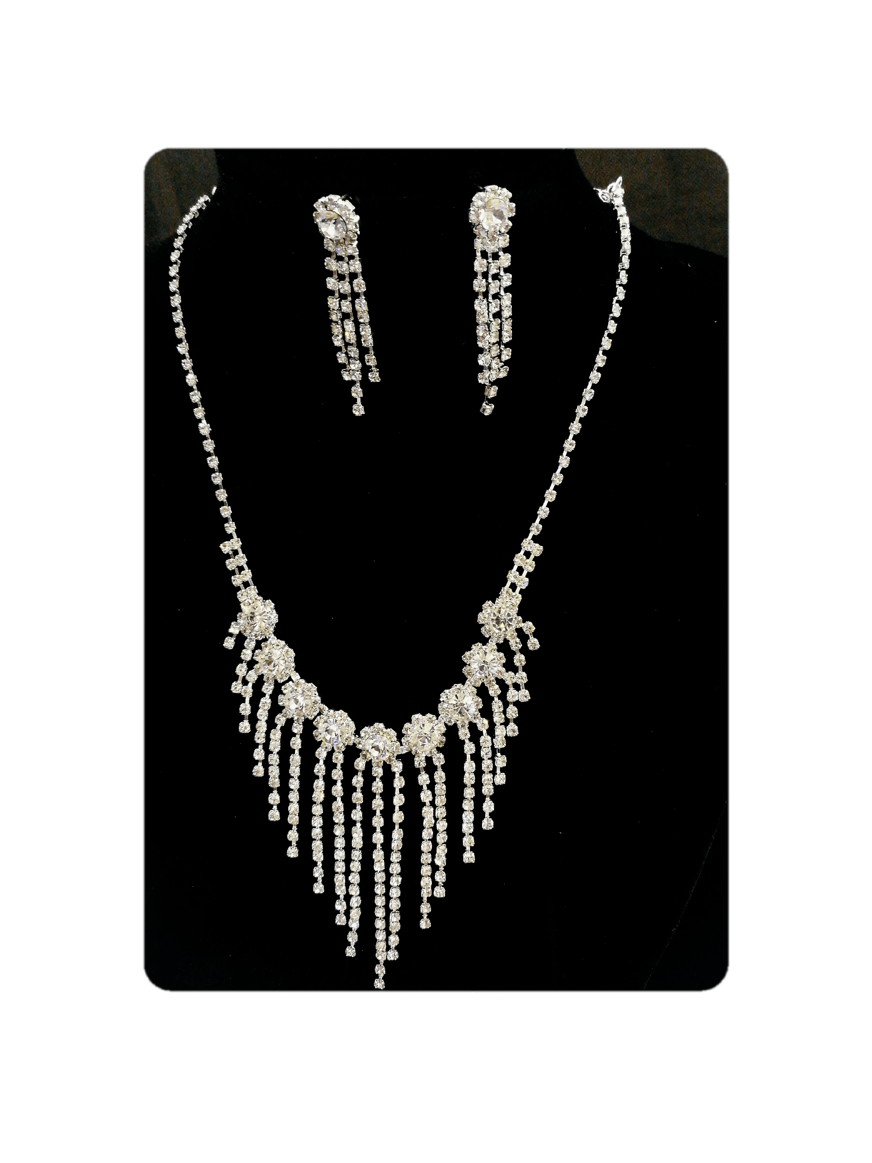 MARIAGE - Parure Colette (Collier + Boucles d'oreilles) | Grossiste-pro