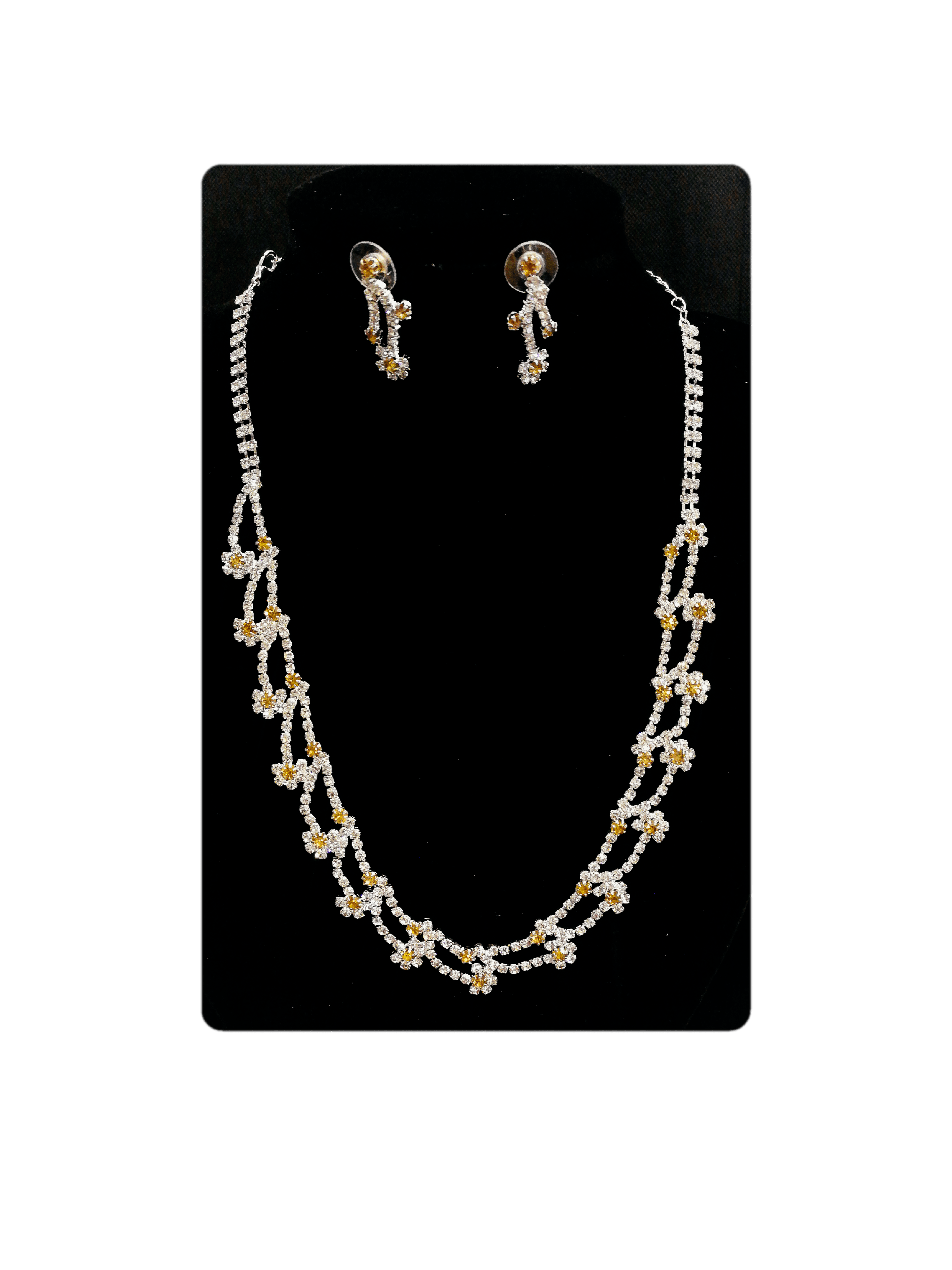MARIAGE - Parure Katherine (Collier + Boucles d'oreilles) | Grossiste-pro