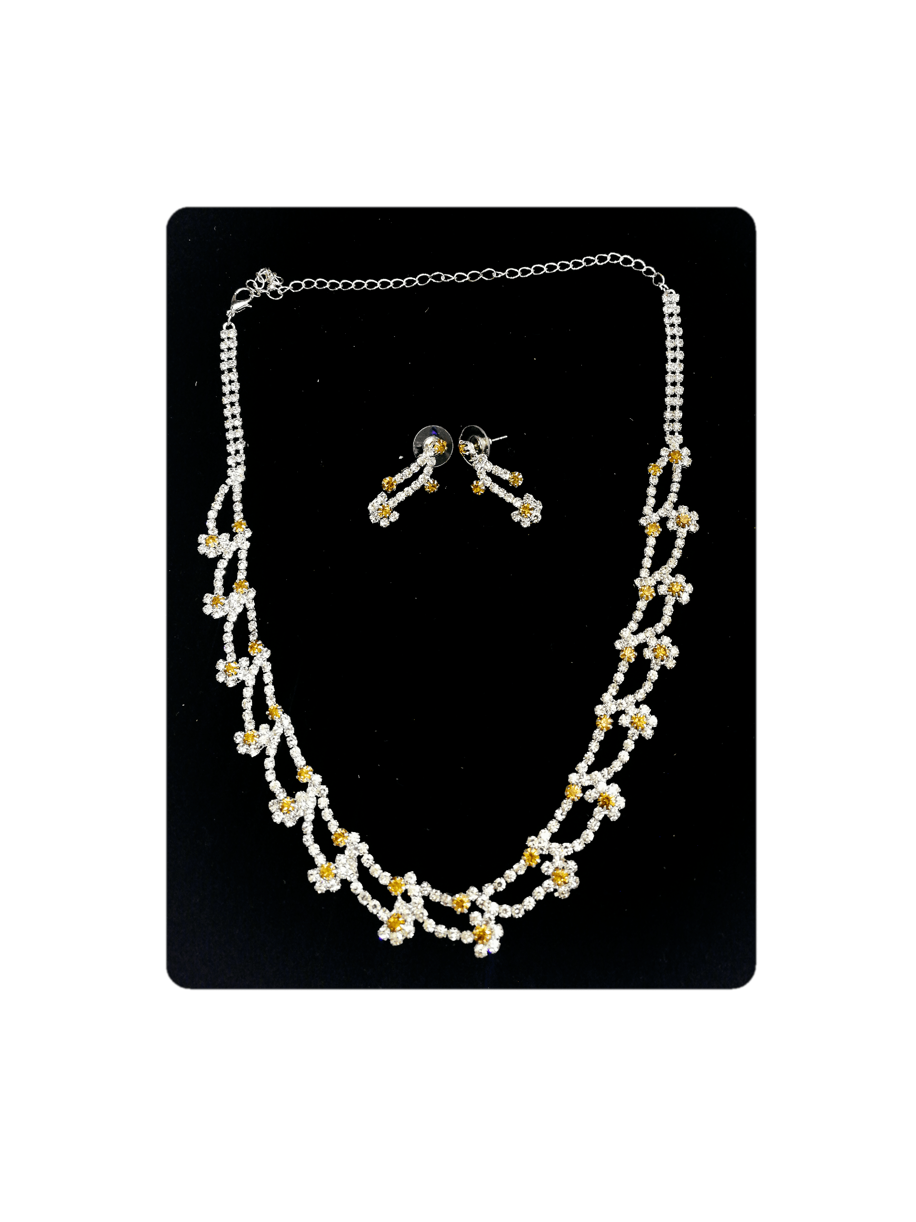 MARIAGE - Parure Katherine (Collier + Boucles d'oreilles) | Grossiste-pro