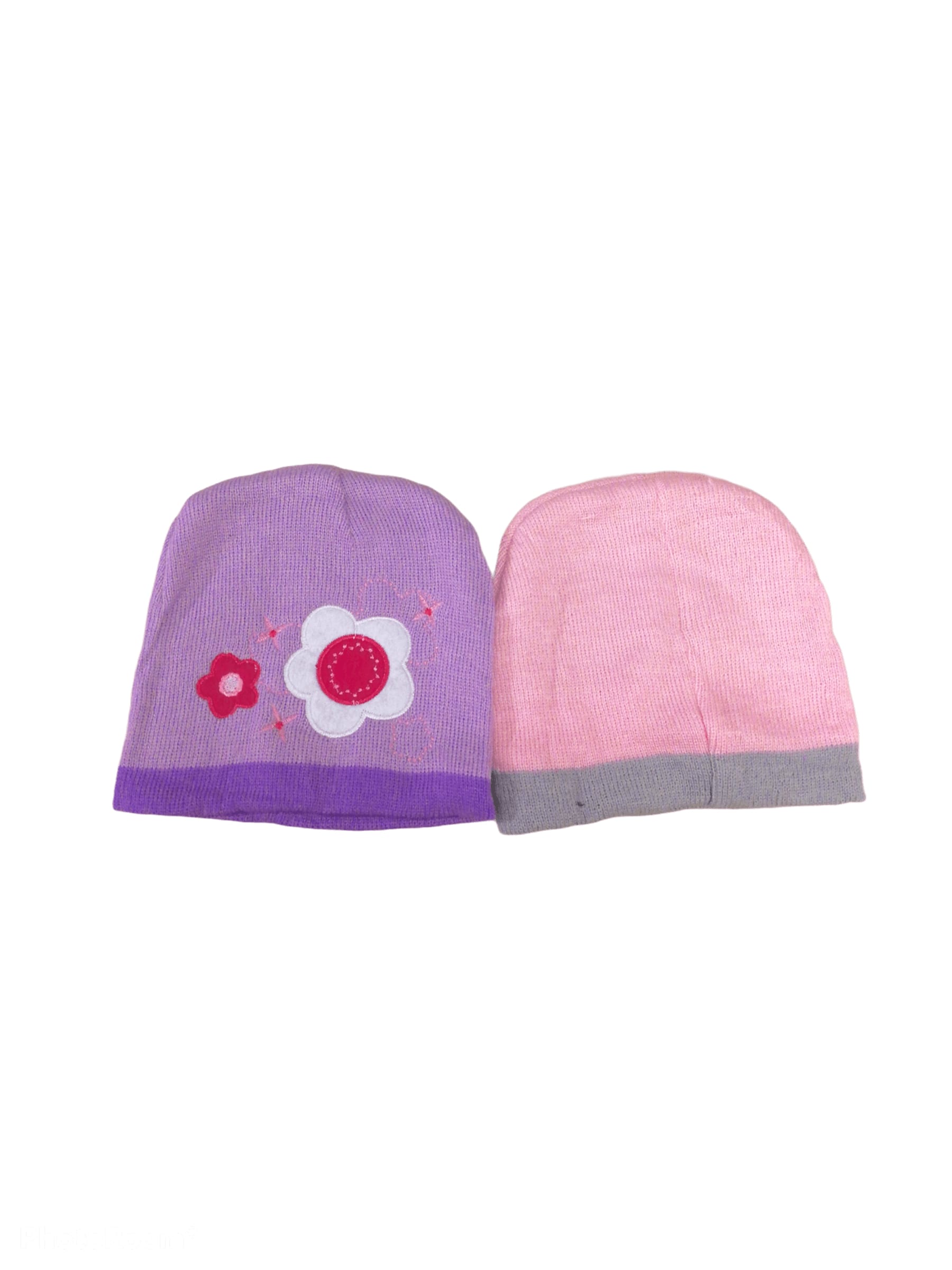 Bonnet enfant petite fille motif fleur (x12) 1,50€/unité | Grossiste-pro