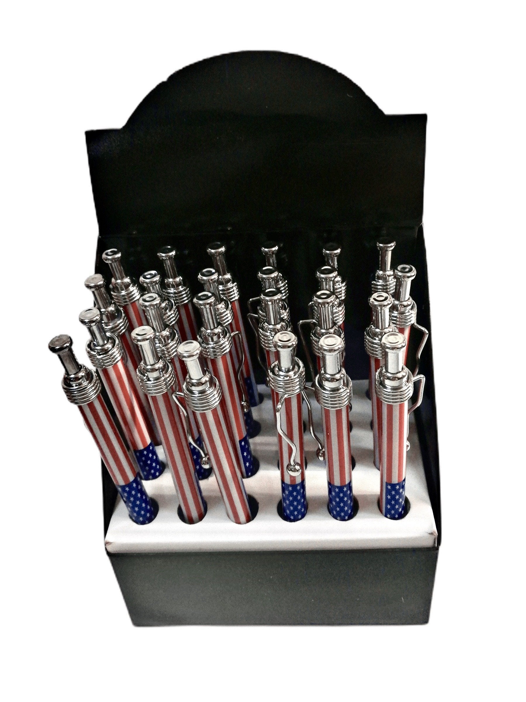 DESTOCKAGE Stylos drapeau USA (x24) 0,50€/unité | Grossiste-pro